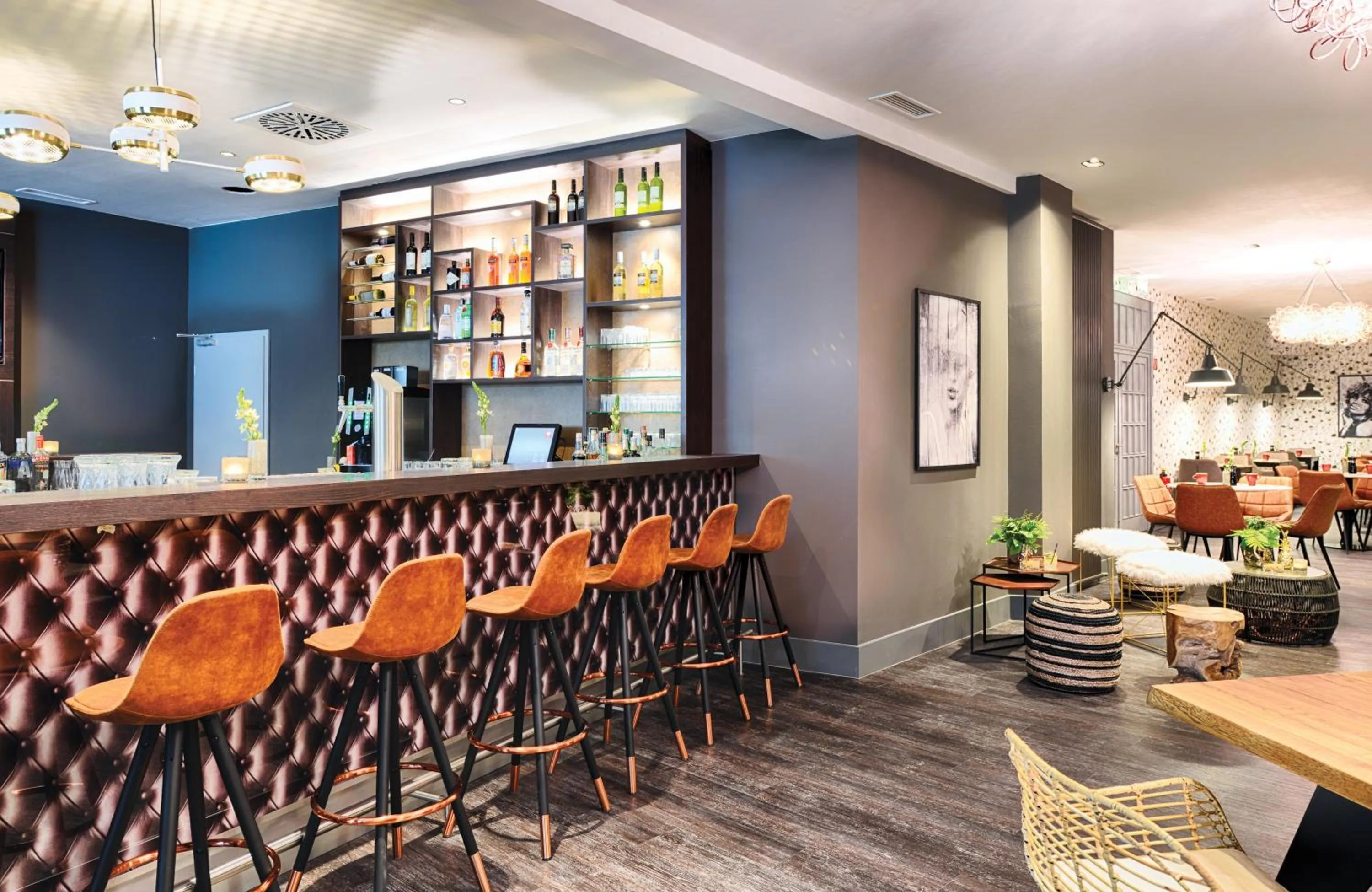 Lounge or bar in Leonardo Boutique Hotel Düsseldorf
