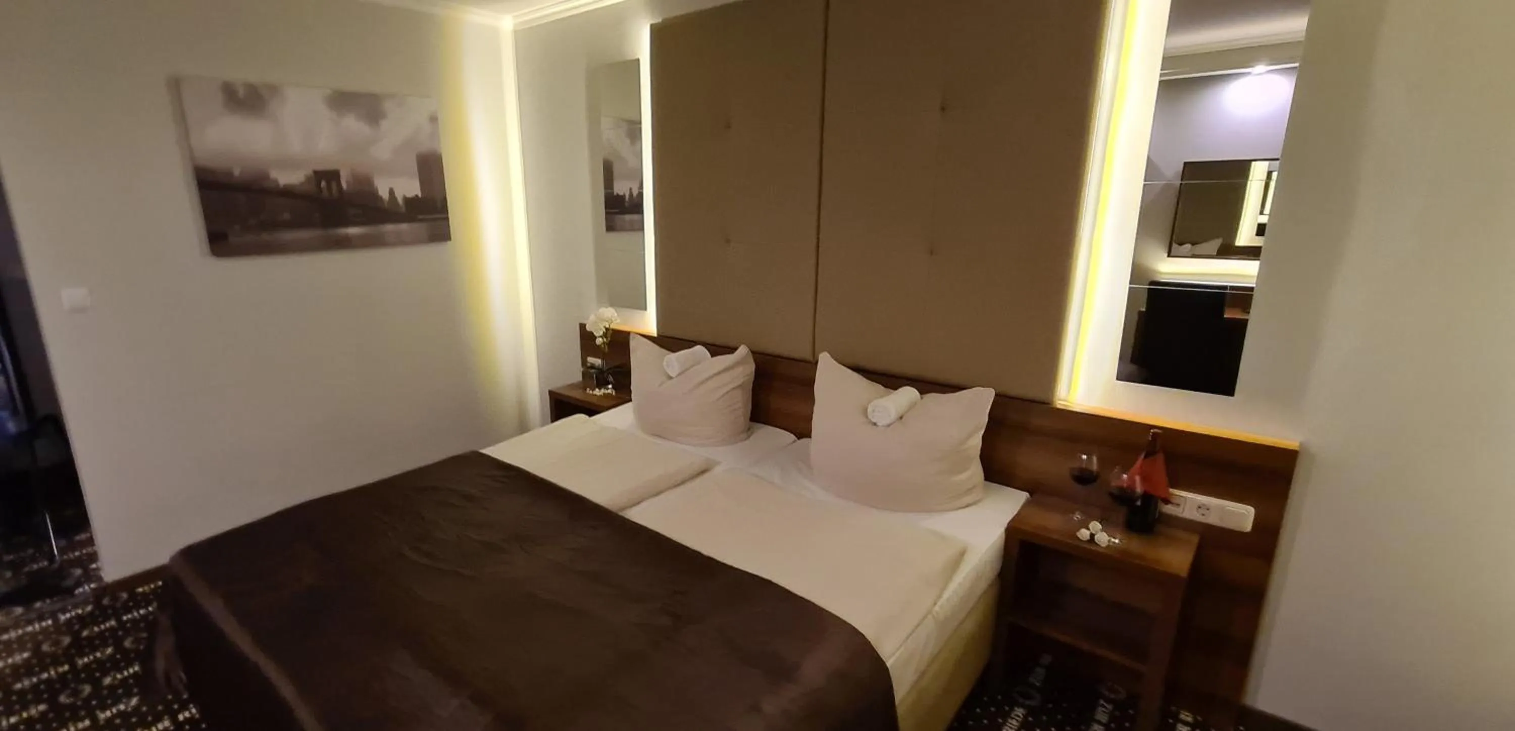 Bed in Hotel zur Riede bei Bremen