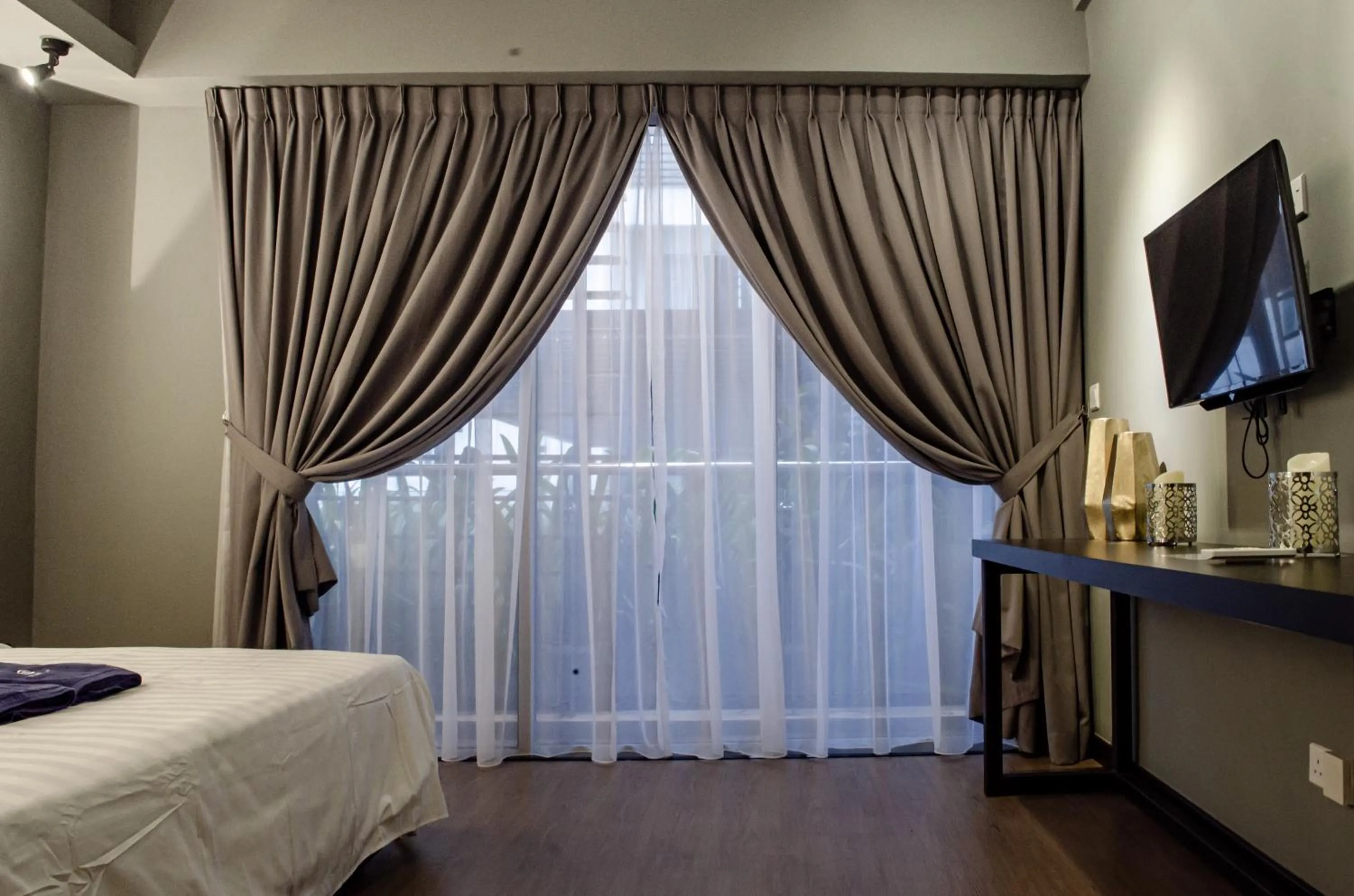 Bed in Aeropod Suites by Calvin