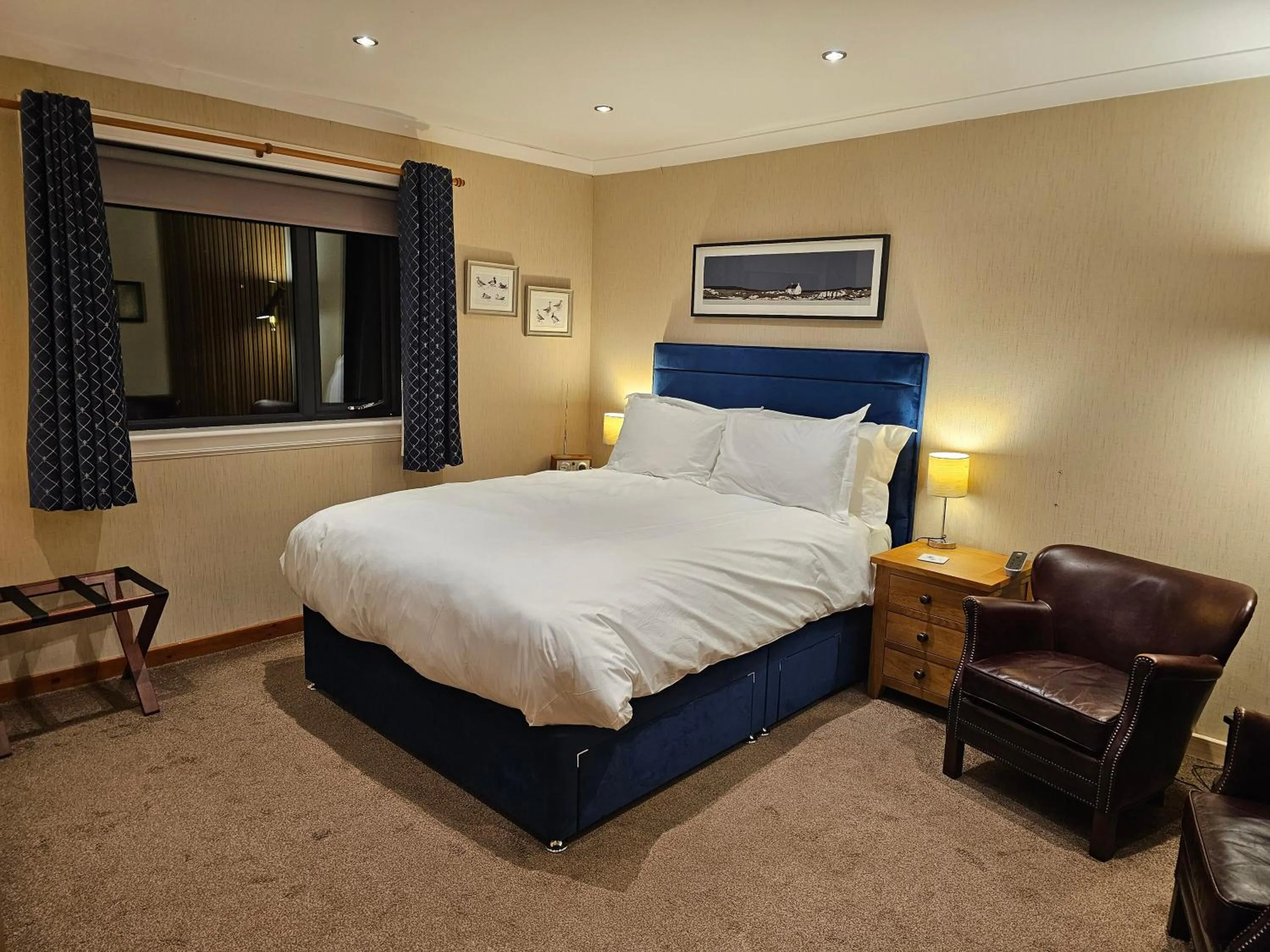 Bed in Brae Lea House, Lochboisdale, South Uist. Outer Hebrides