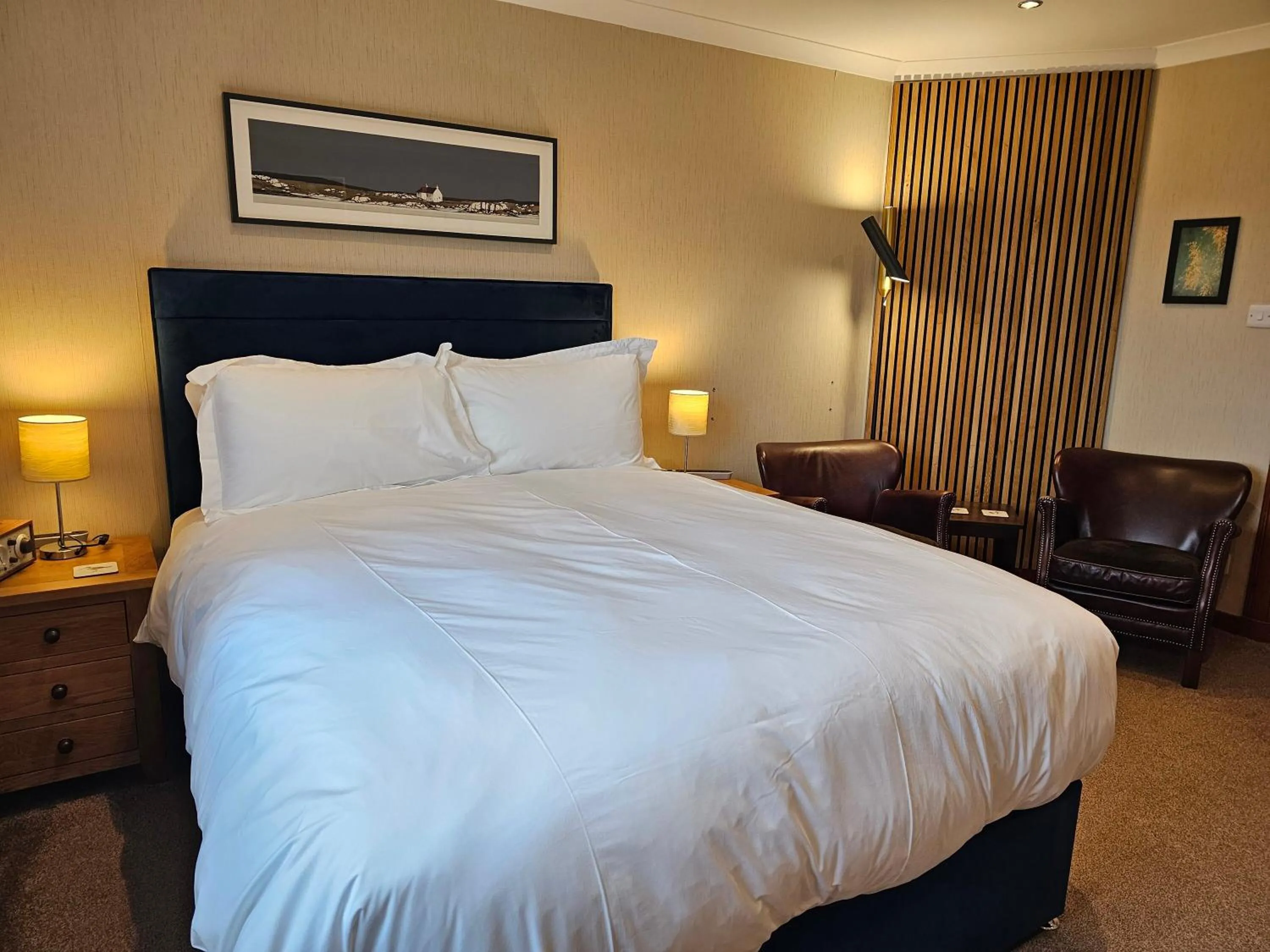 Bed in Brae Lea House, Lochboisdale, South Uist. Outer Hebrides