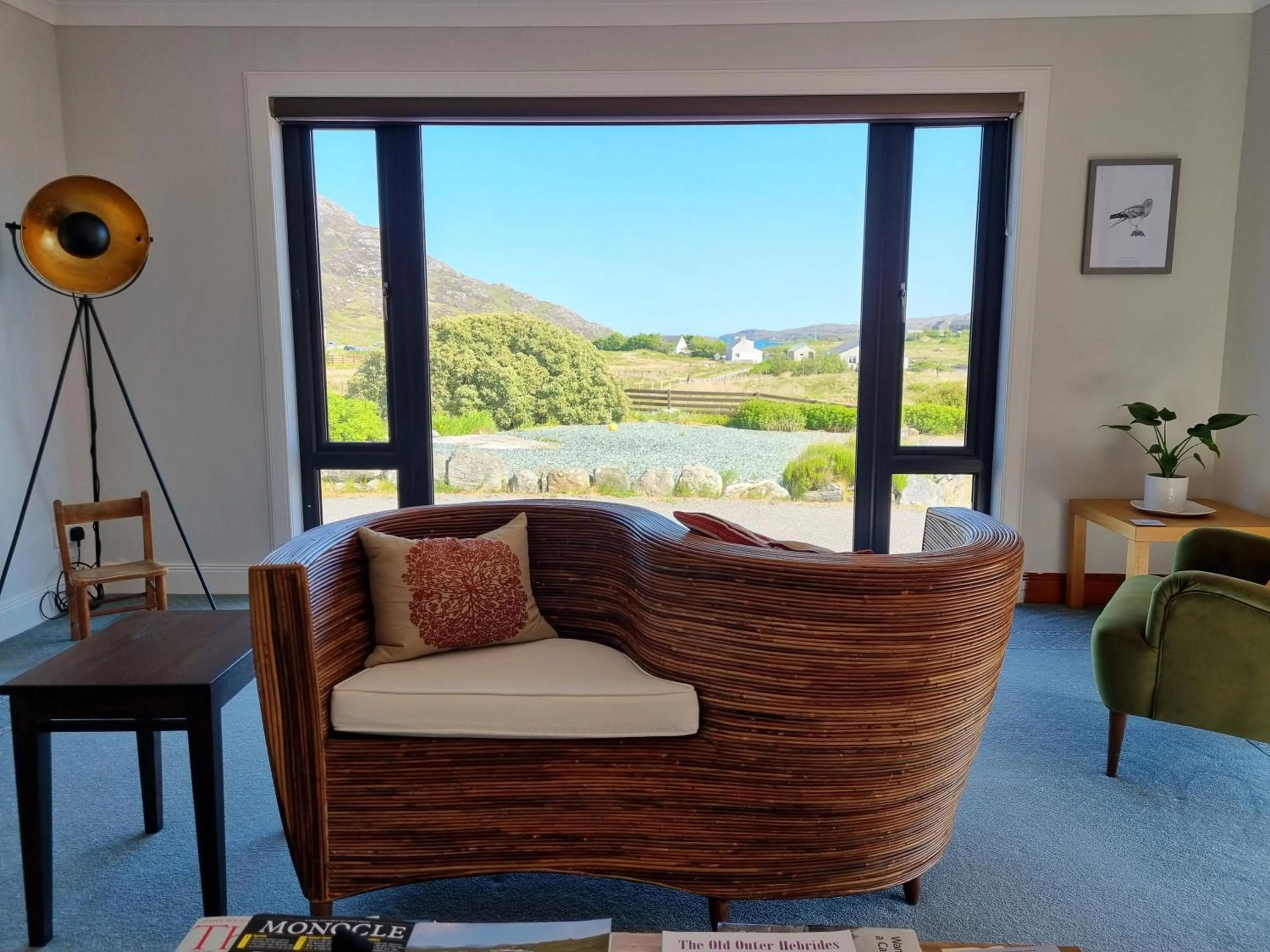Communal lounge/ TV room in Brae Lea House, Lochboisdale, South Uist. Outer Hebrides
