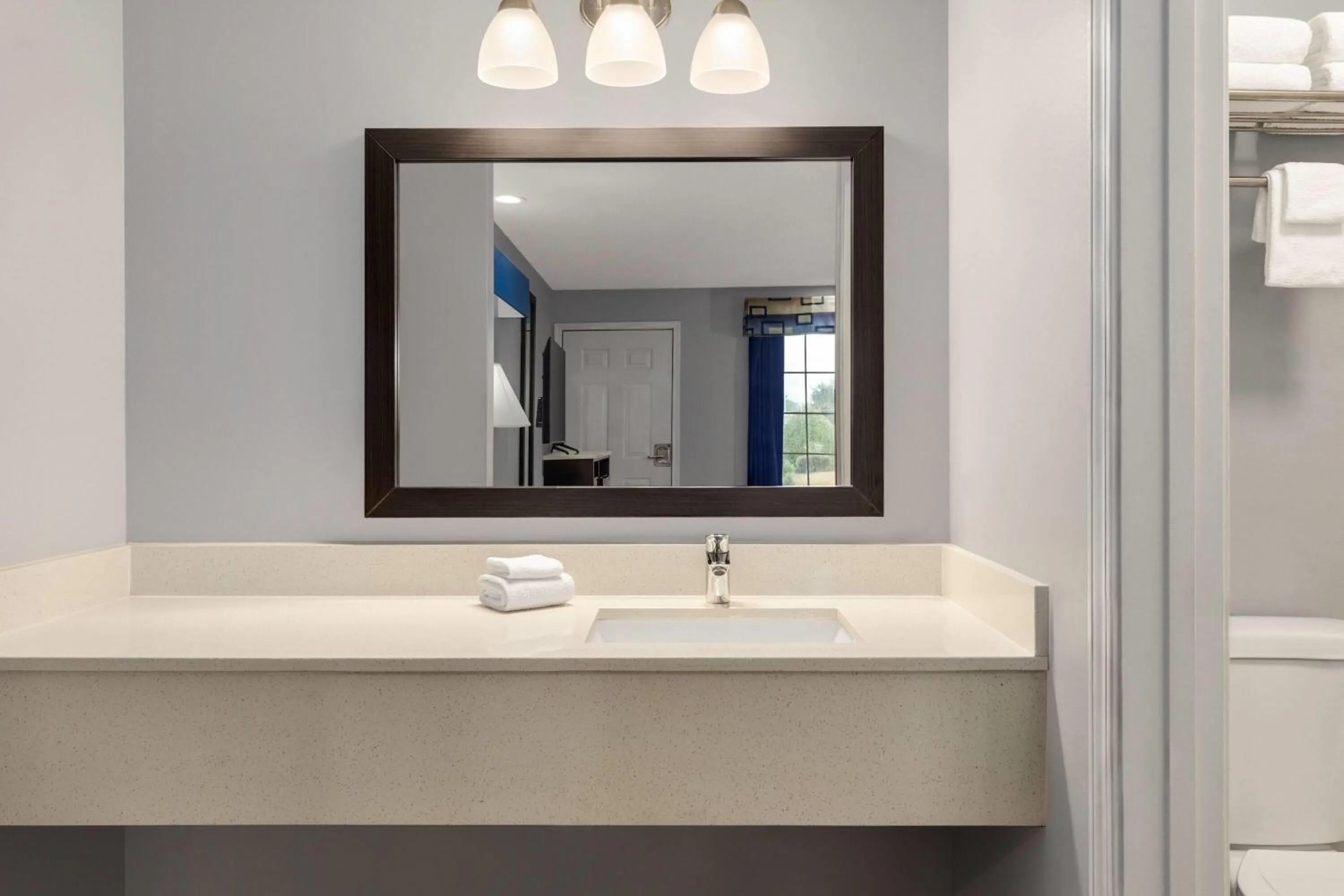 Bathroom in Baymont by Wyndham Albany at Albany Mall