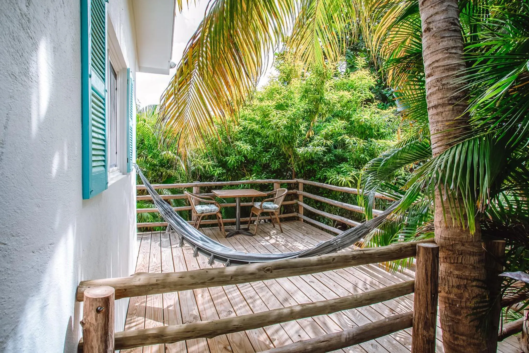 Patio in TUK Tropical Boutique Resort Jan Thiel