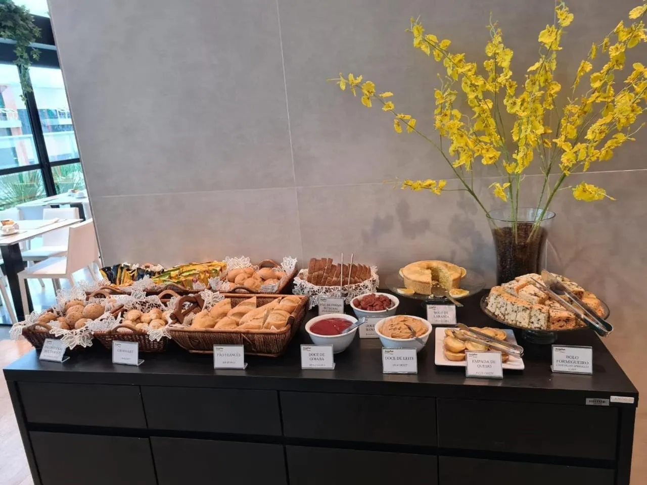 Buffet breakfast in Astron Suítes Mondial Salvador by Nobile