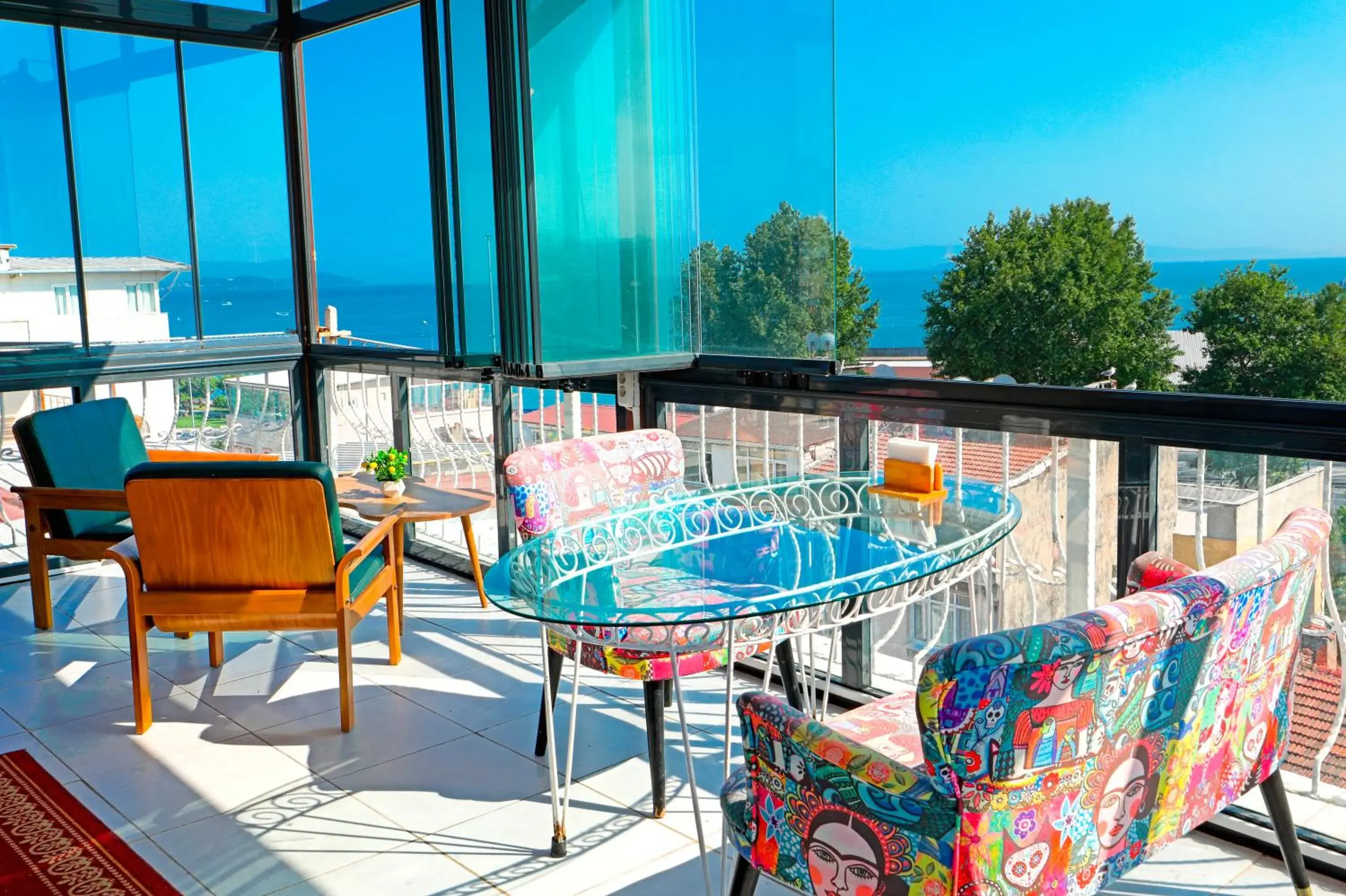 Patio in Kondoskali Hotel Patio in Kondoskali Hotel