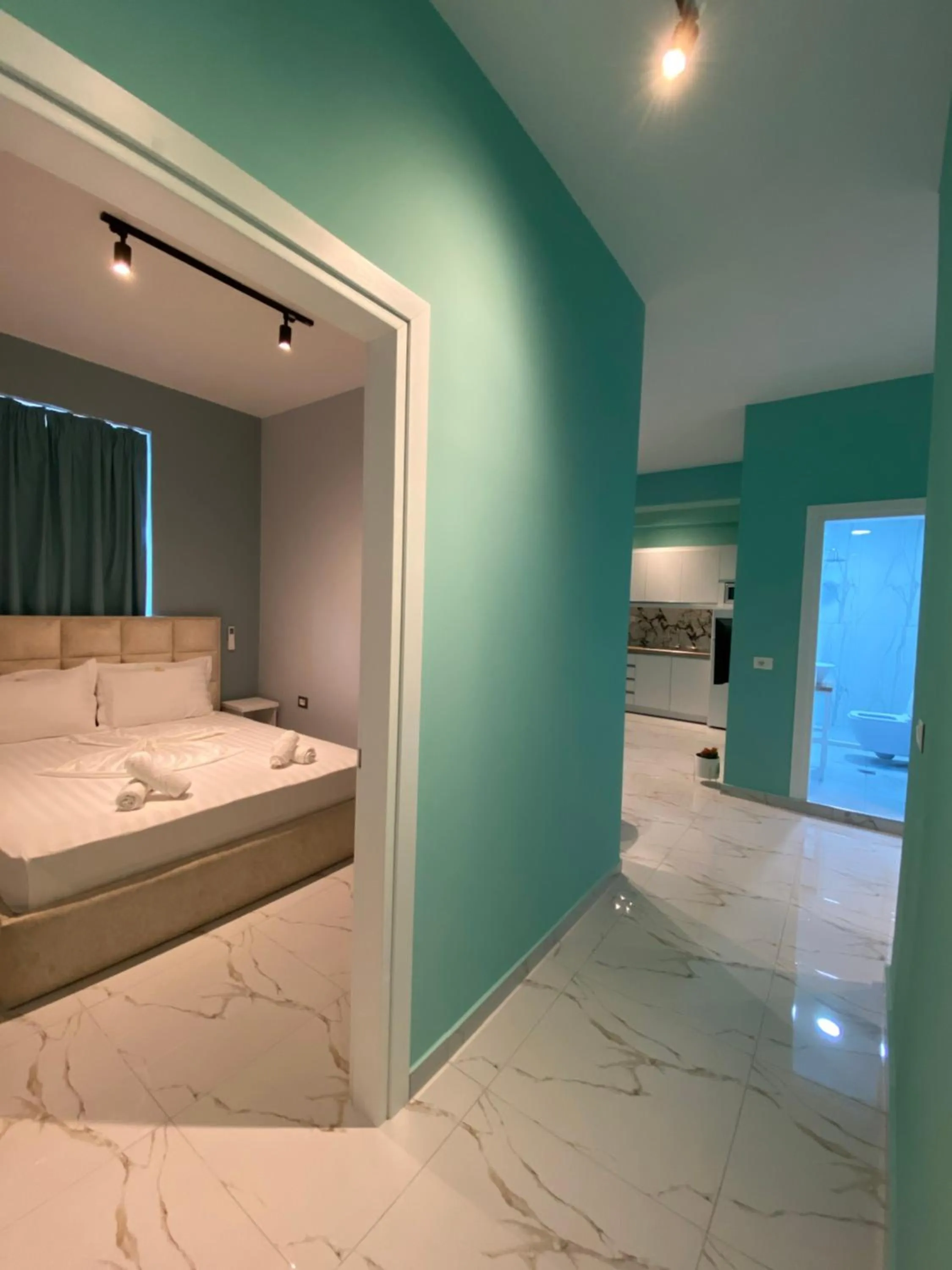 Living room, Bed in DREAM APARTMENTS Saranda