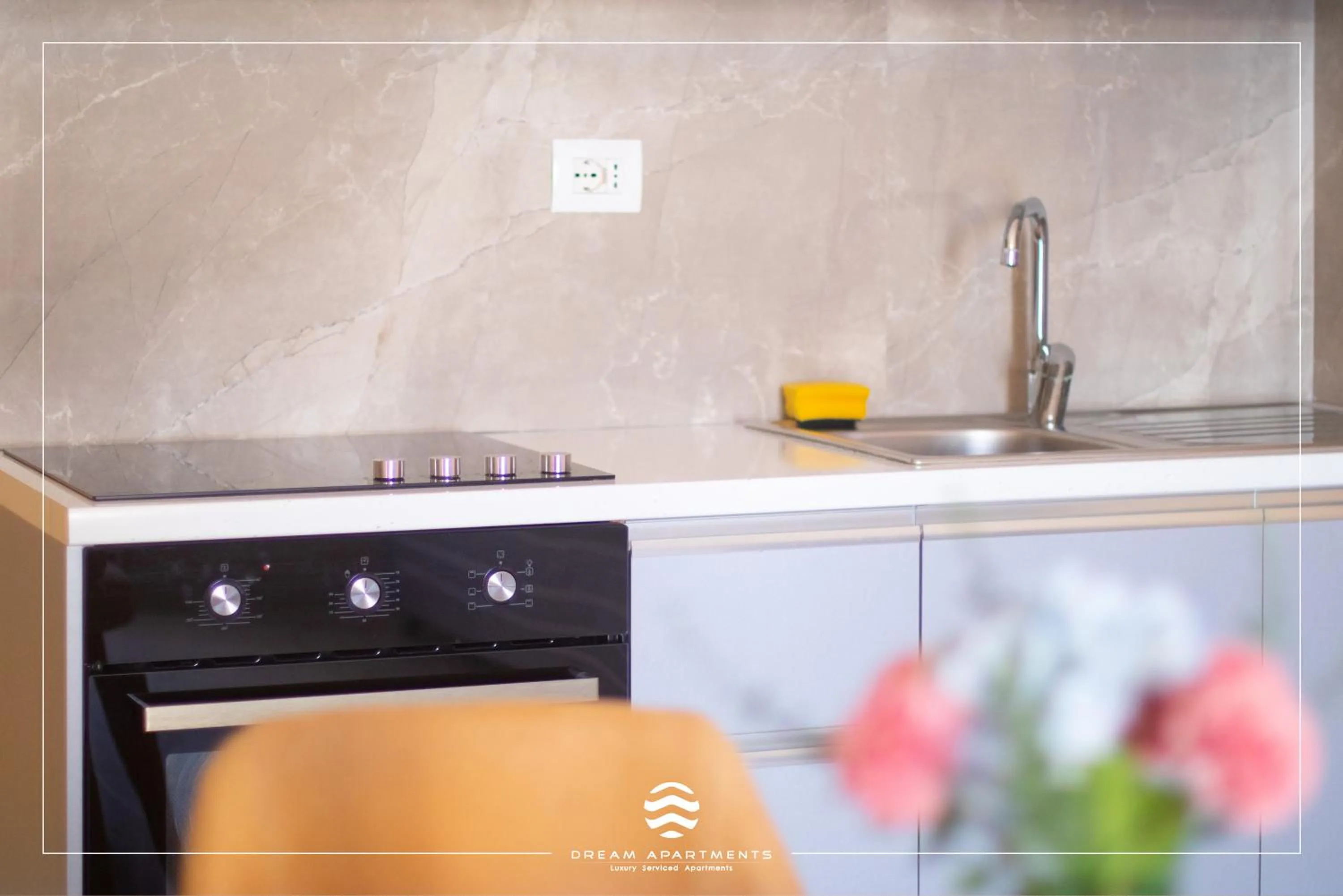 Kitchen or kitchenette in DREAM APARTMENTS Saranda