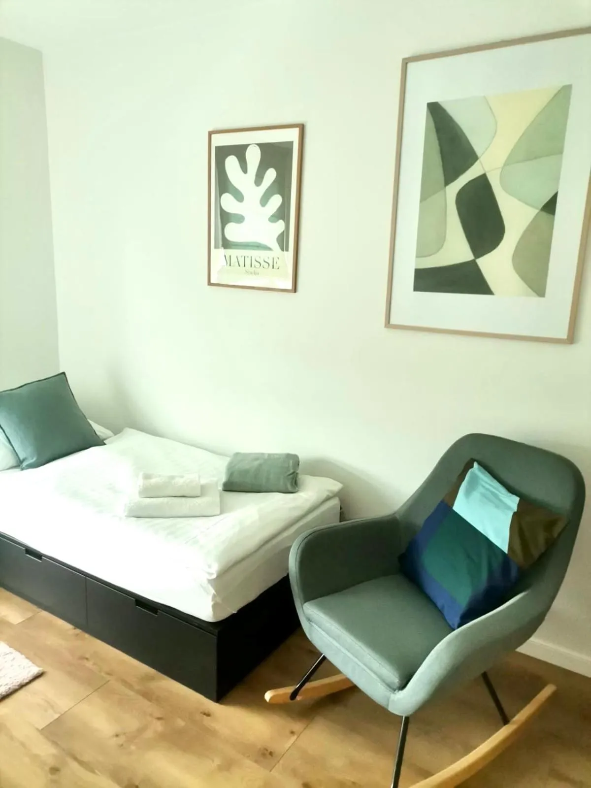 Bed in Baltic Riviera Apartments - Garden Sanctuary Retreat