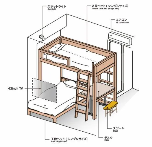 bunk bed in STAY LIVING NISEKO