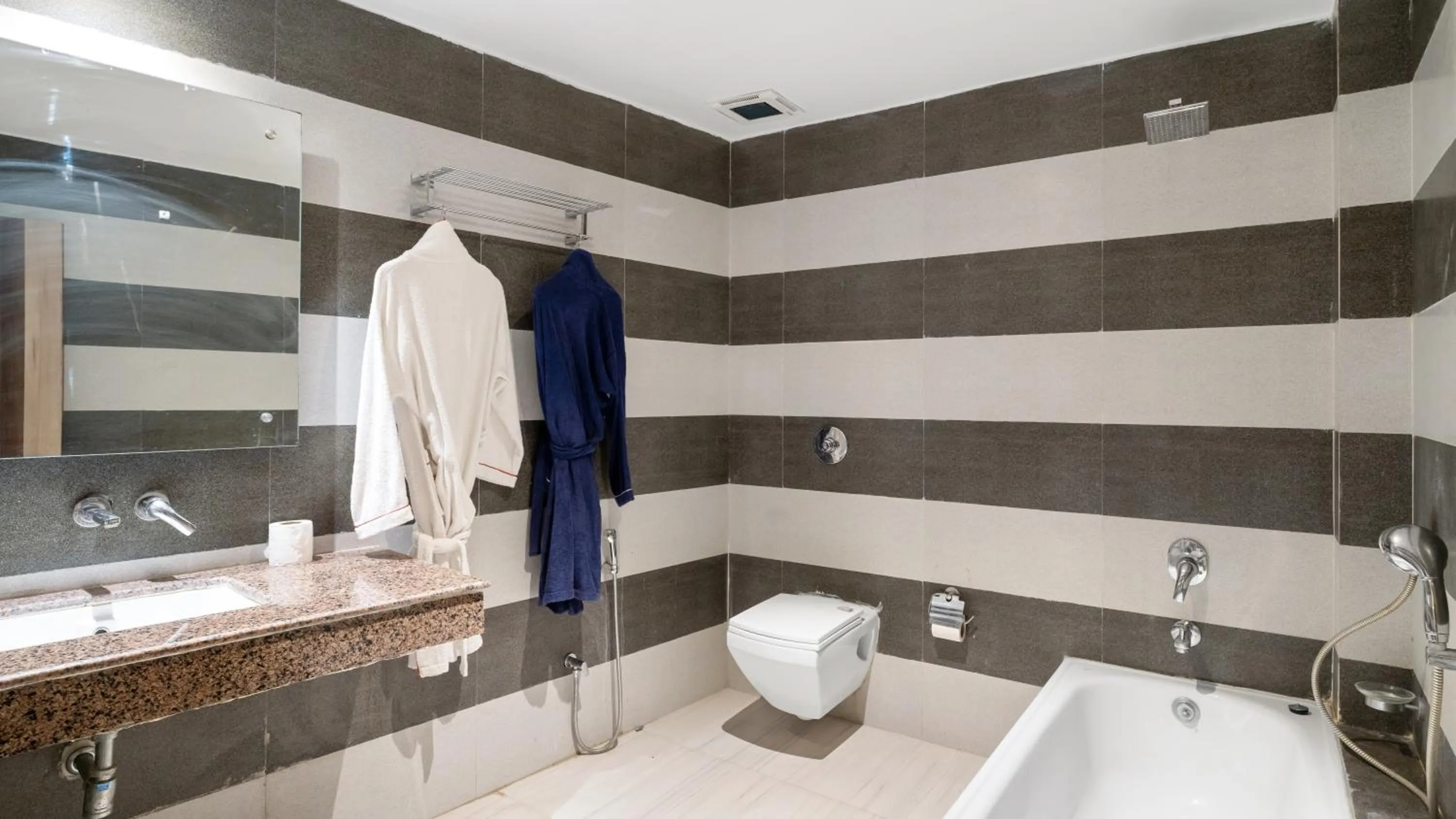 Bathroom in Niranjana Hotel Bodhgaya