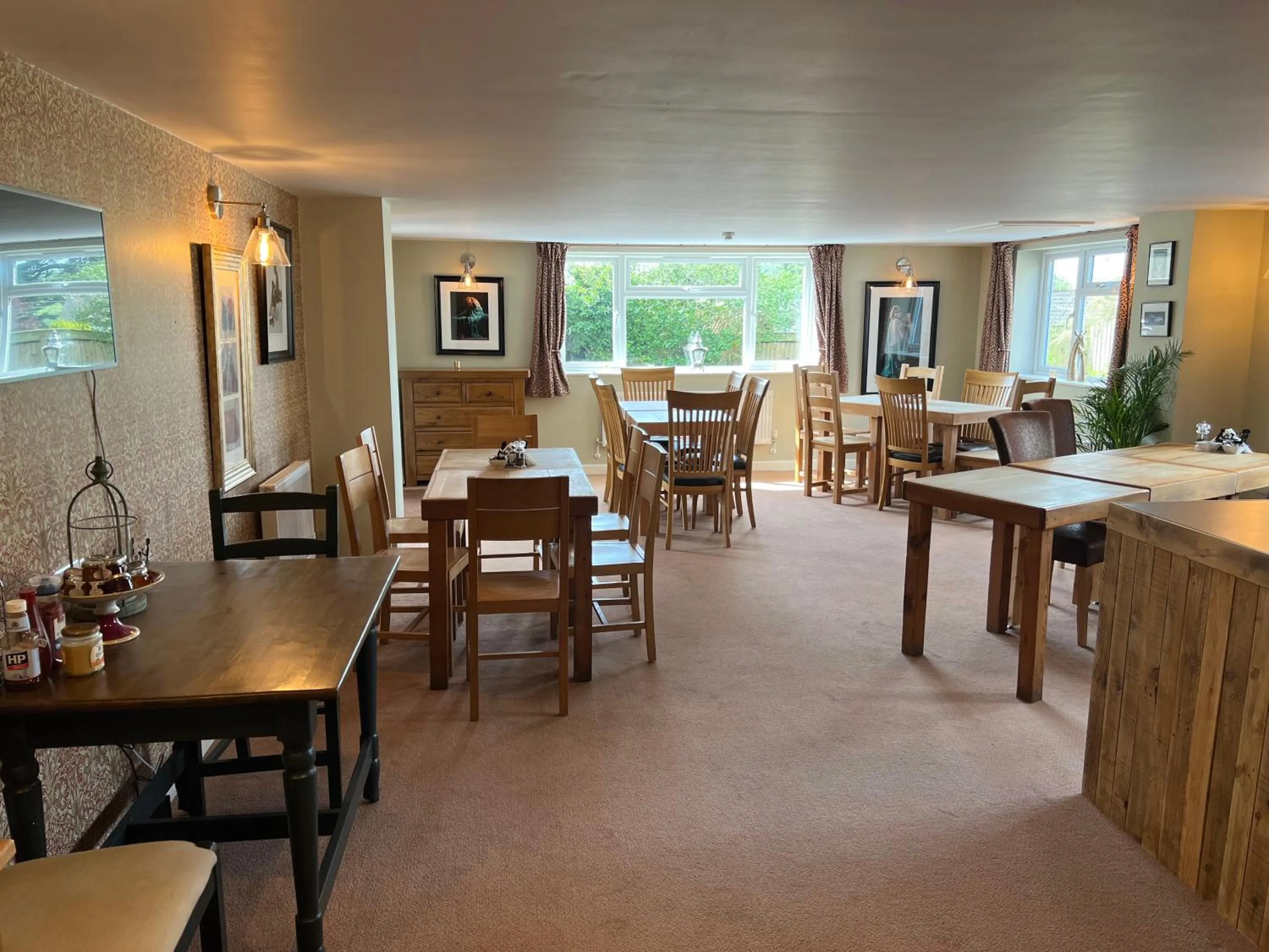 Dining area in The Lawns Tea Room and B&B