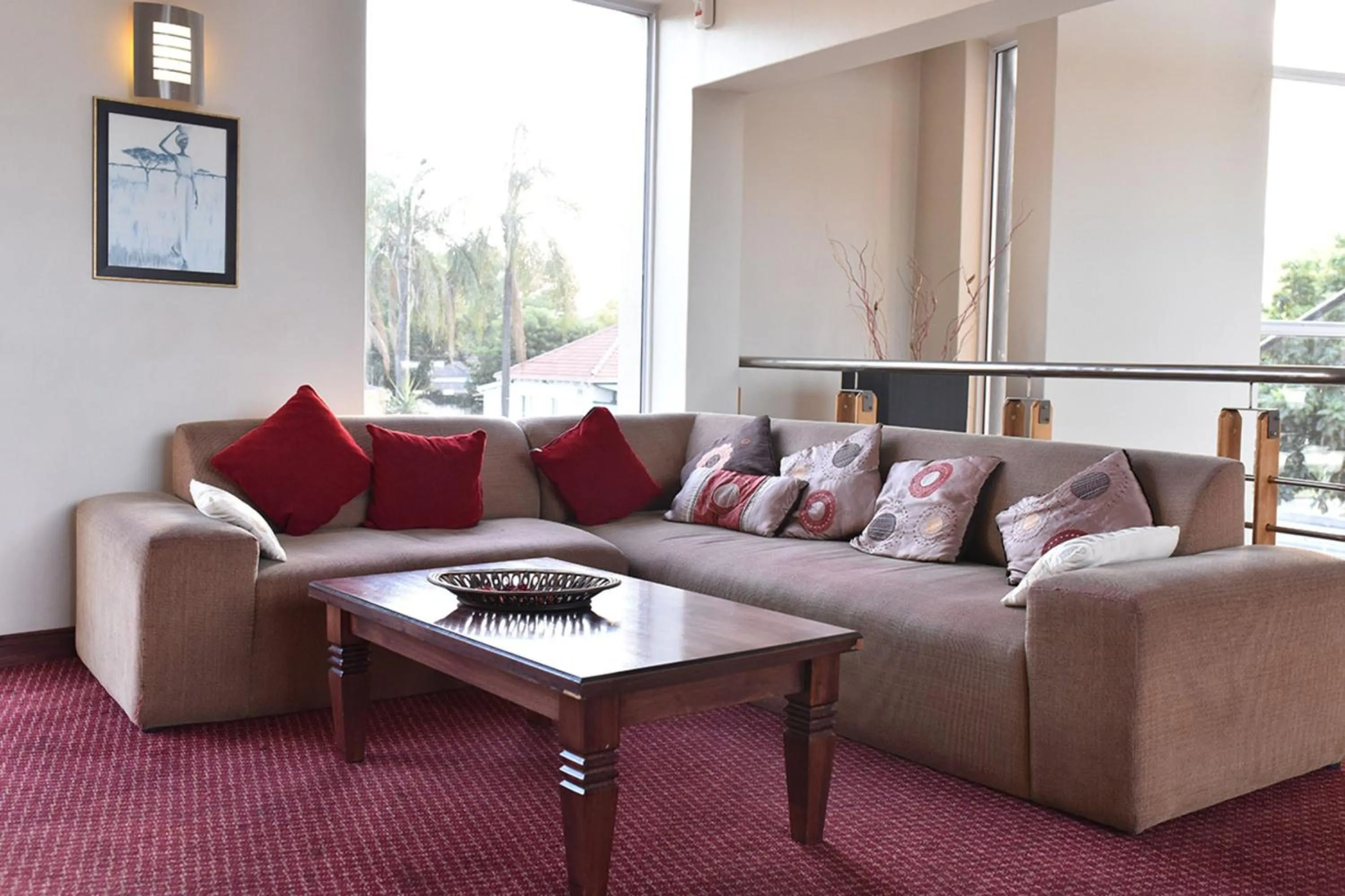 Seating area in Regal Inn PMBurg