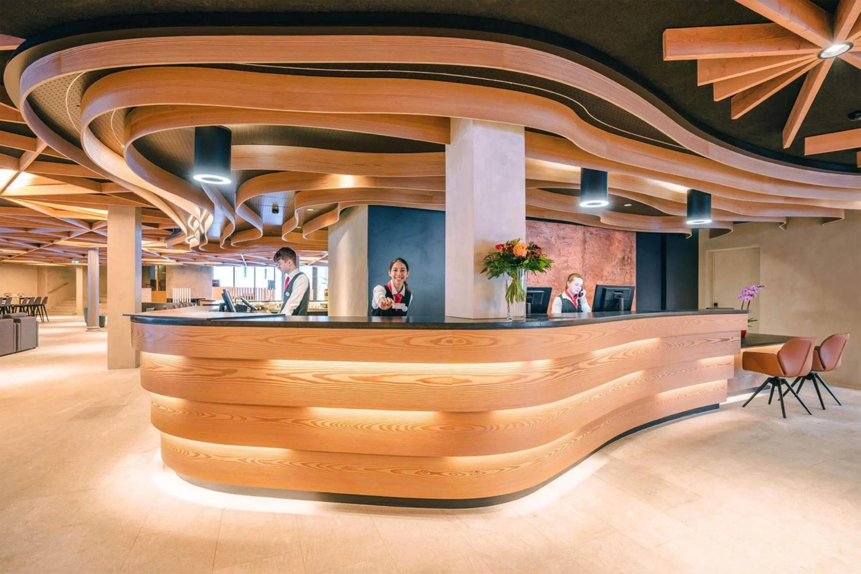 Lobby or reception in Hotel Laudinella