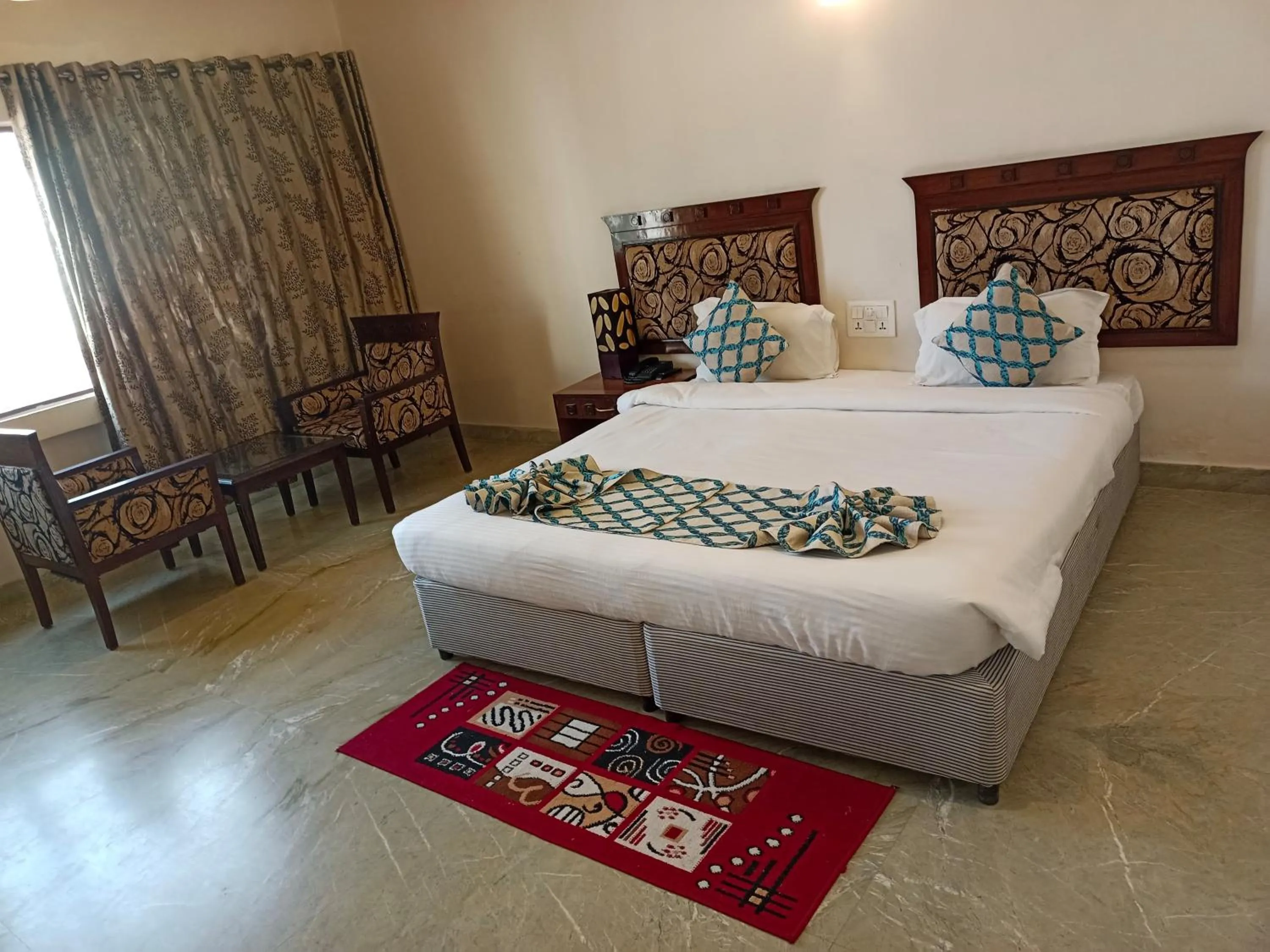 Photo of the whole room, Bed in Hotel Taj Darbar