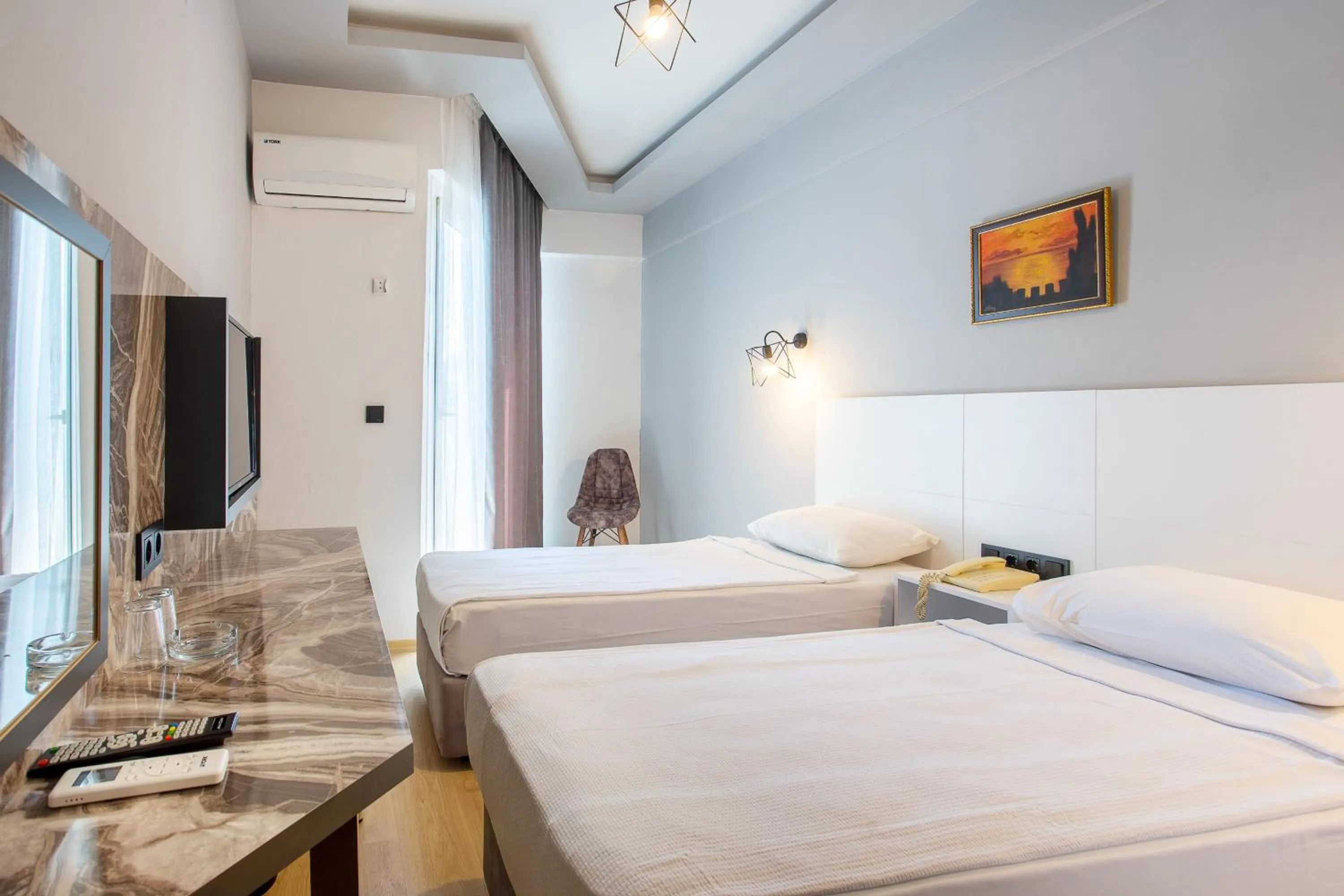 Bed in Aslan Sand & City Hotel