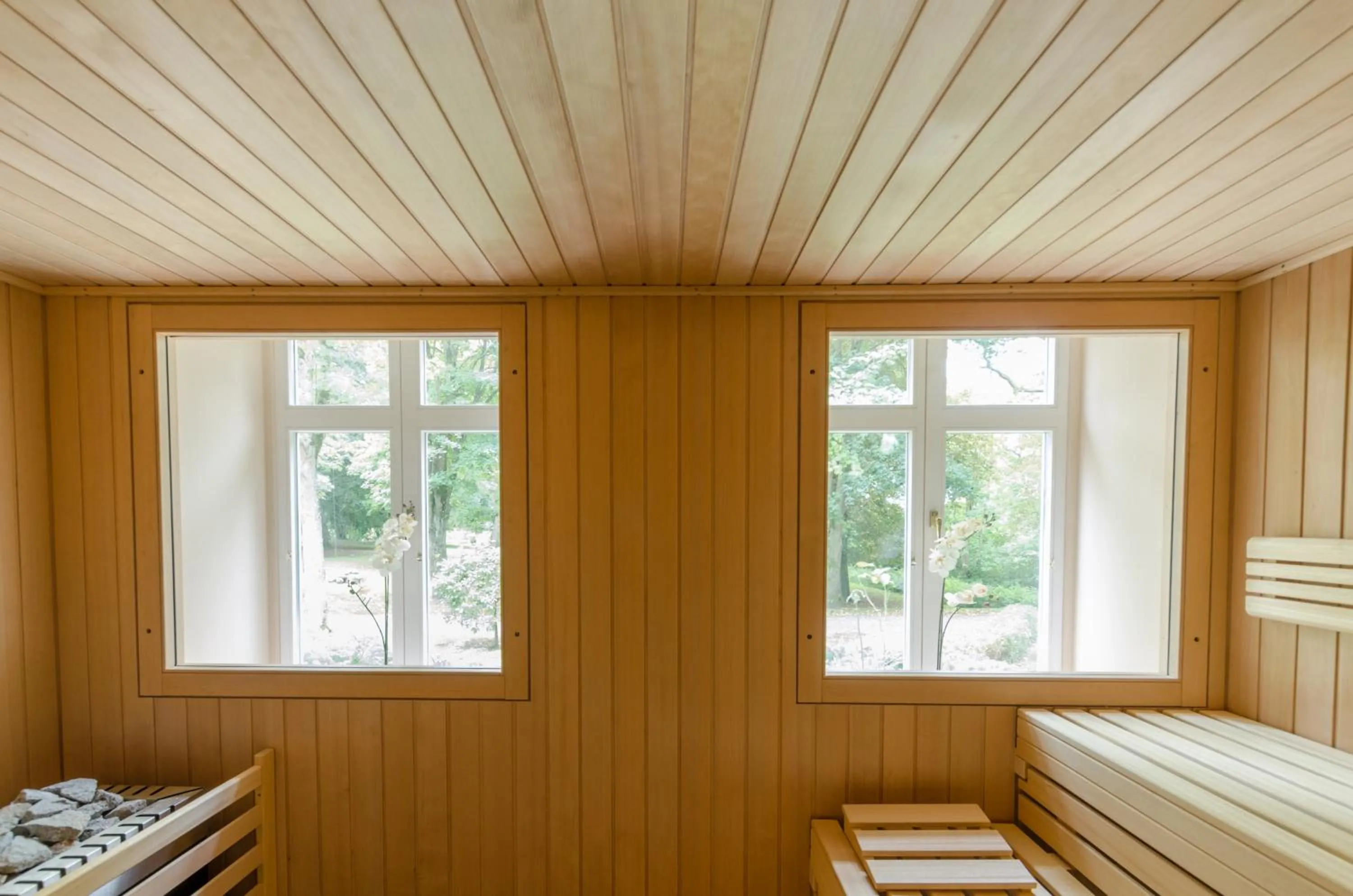 Sauna in Seeschloss Schorssow