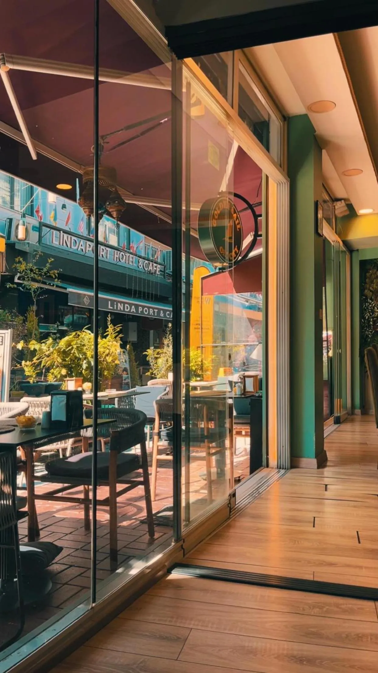 Patio in Golden Sail Hotel Old City