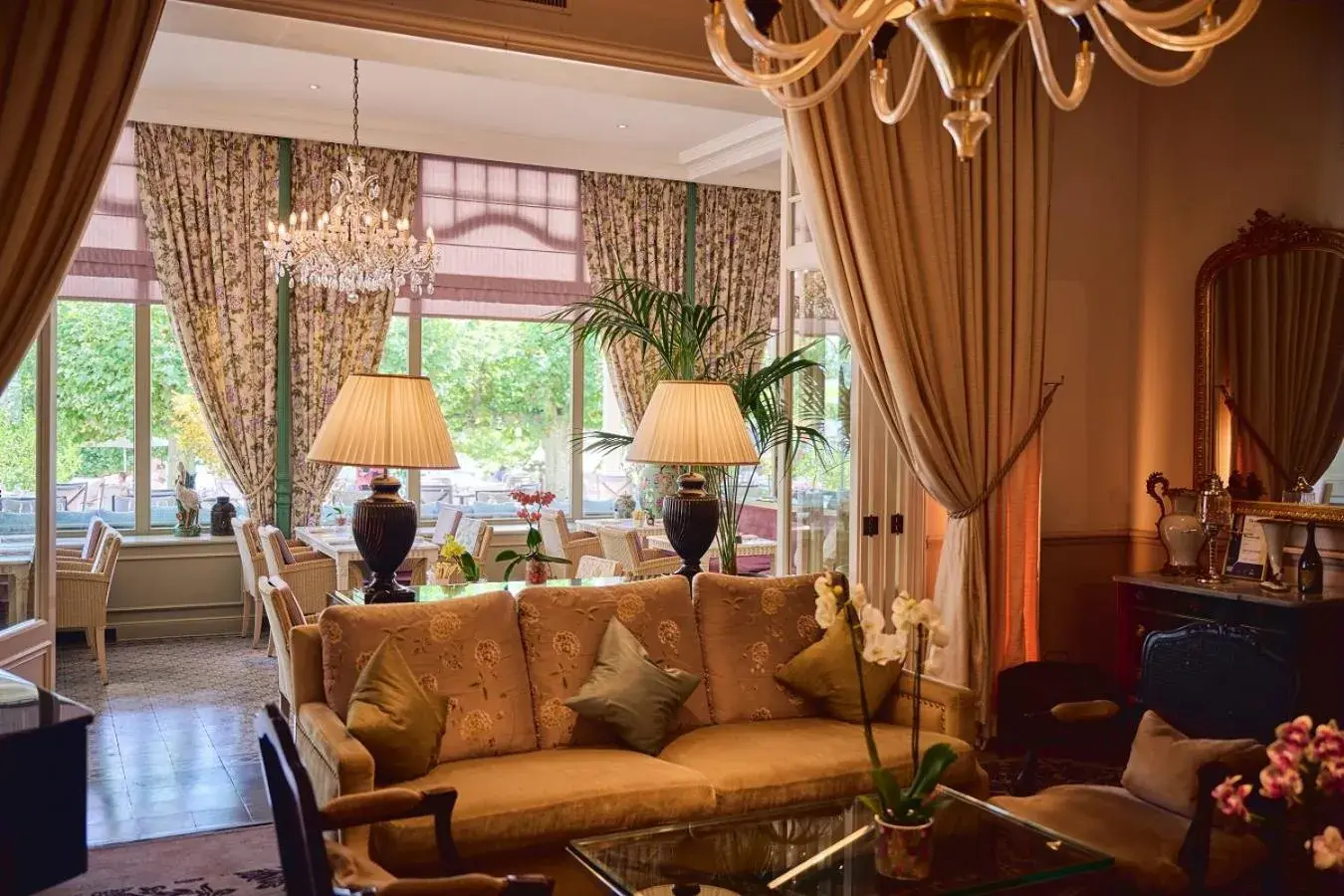 Living room in Grand Hotel du Lac - Relais & Châteaux Living room in Grand Hotel du Lac - Relais & Châteaux