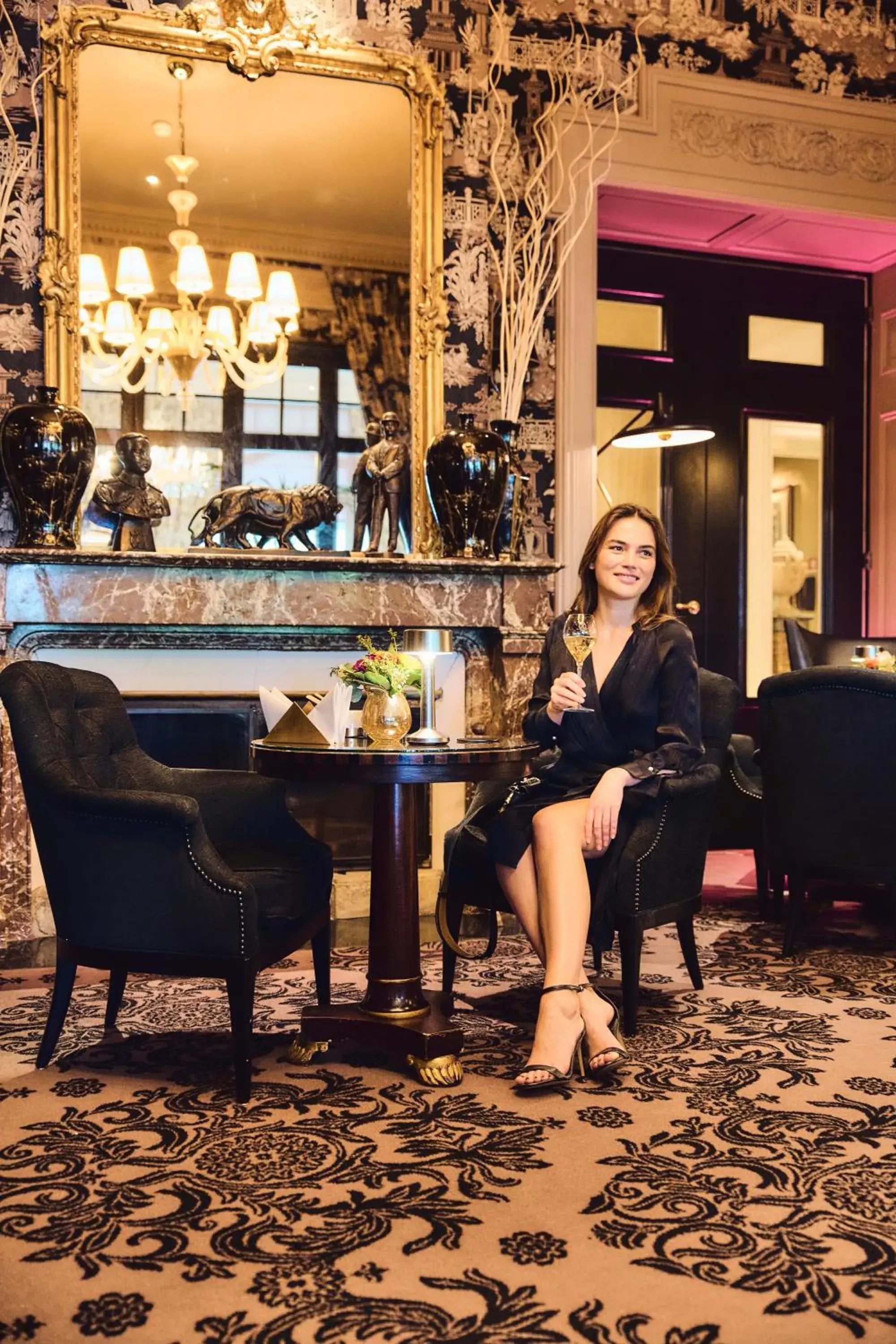 Lounge or bar in Grand Hotel du Lac - Relais & Châteaux Lounge or bar in Grand Hotel du Lac - Relais & Châteaux