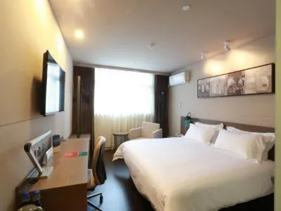 Bed in Jinjiang Inn Select Shangyu Wanda Plaza Shaoxing East Station