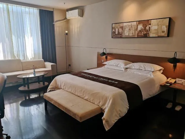 Bed in Jinjiang Inn Select Shangyu Wanda Plaza Shaoxing East Station
