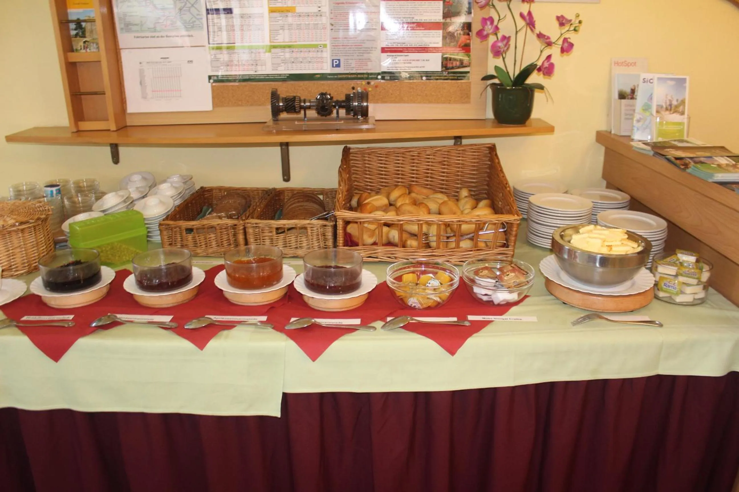 Buffet breakfast in Hotel Riedel