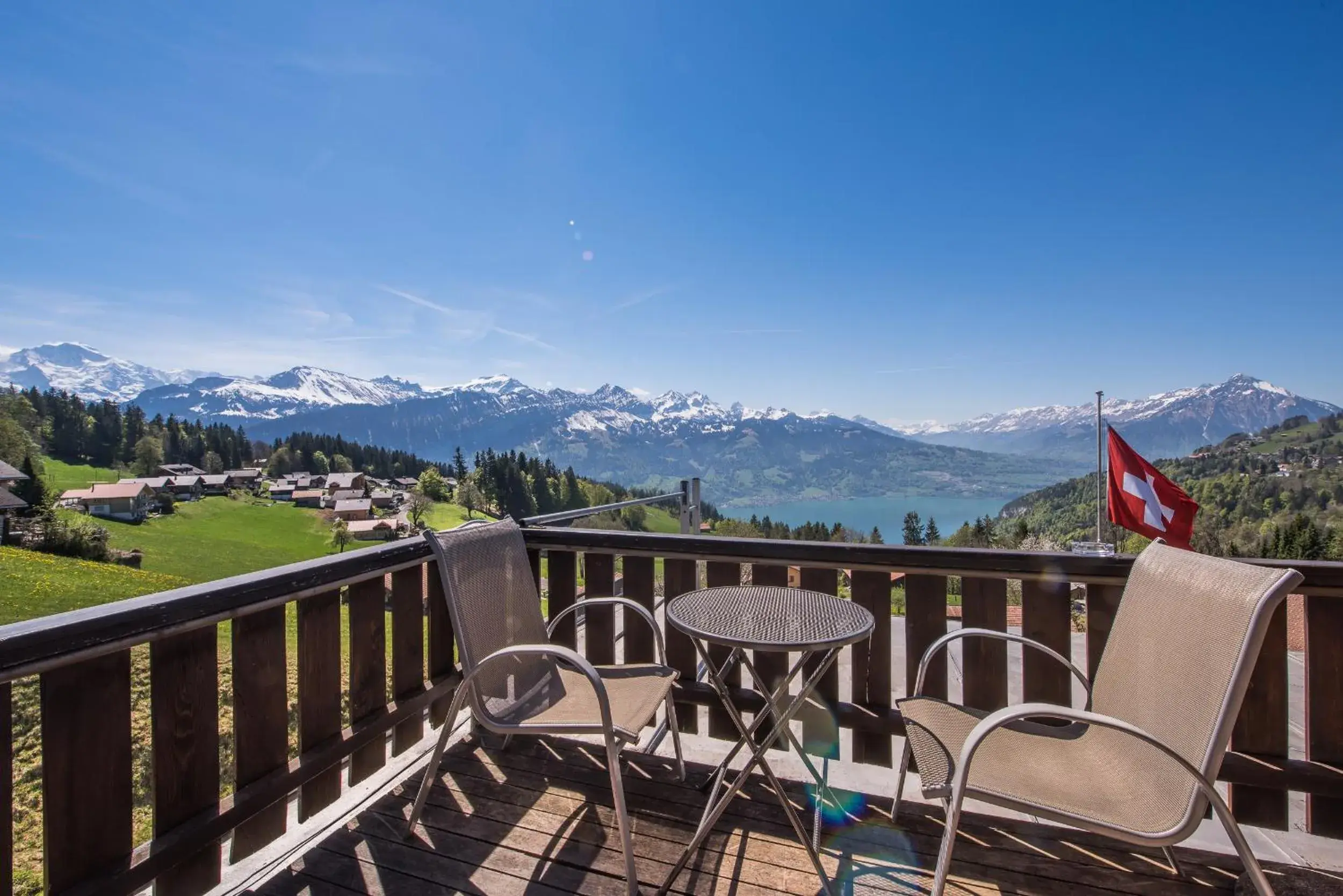 Lake view in Hotel Fassbind Beausite Lake view in Hotel Fassbind Beausite