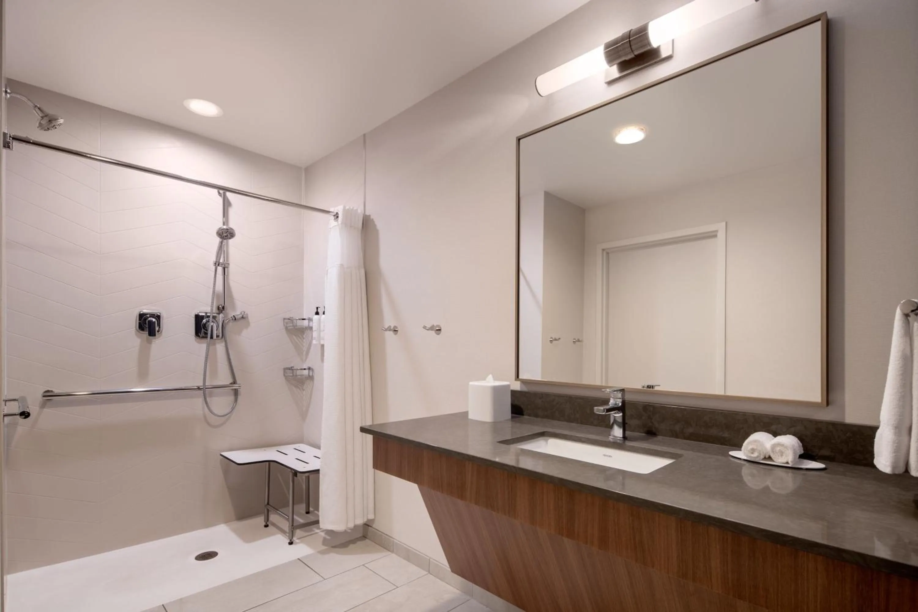 Bathroom in Fairfield Inn & Suites by Marriott Cleveland Tiedeman Road