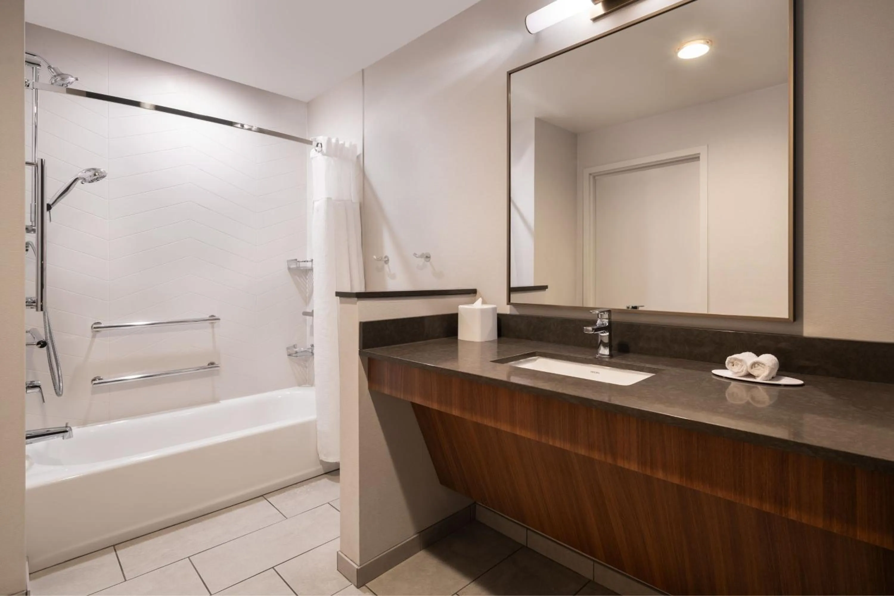 Bathroom in Fairfield Inn & Suites by Marriott Cleveland Tiedeman Road