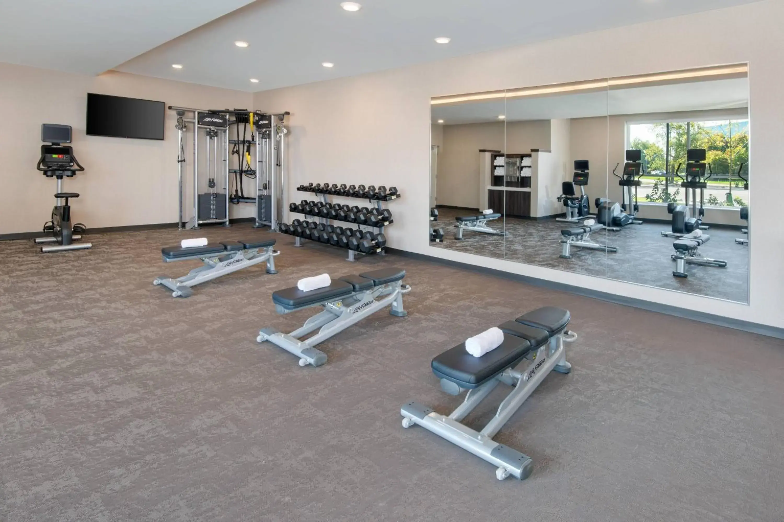 Fitness centre/facilities, Fitness Center/Facilities in SpringHill Suites by Marriott Indianapolis Keystone