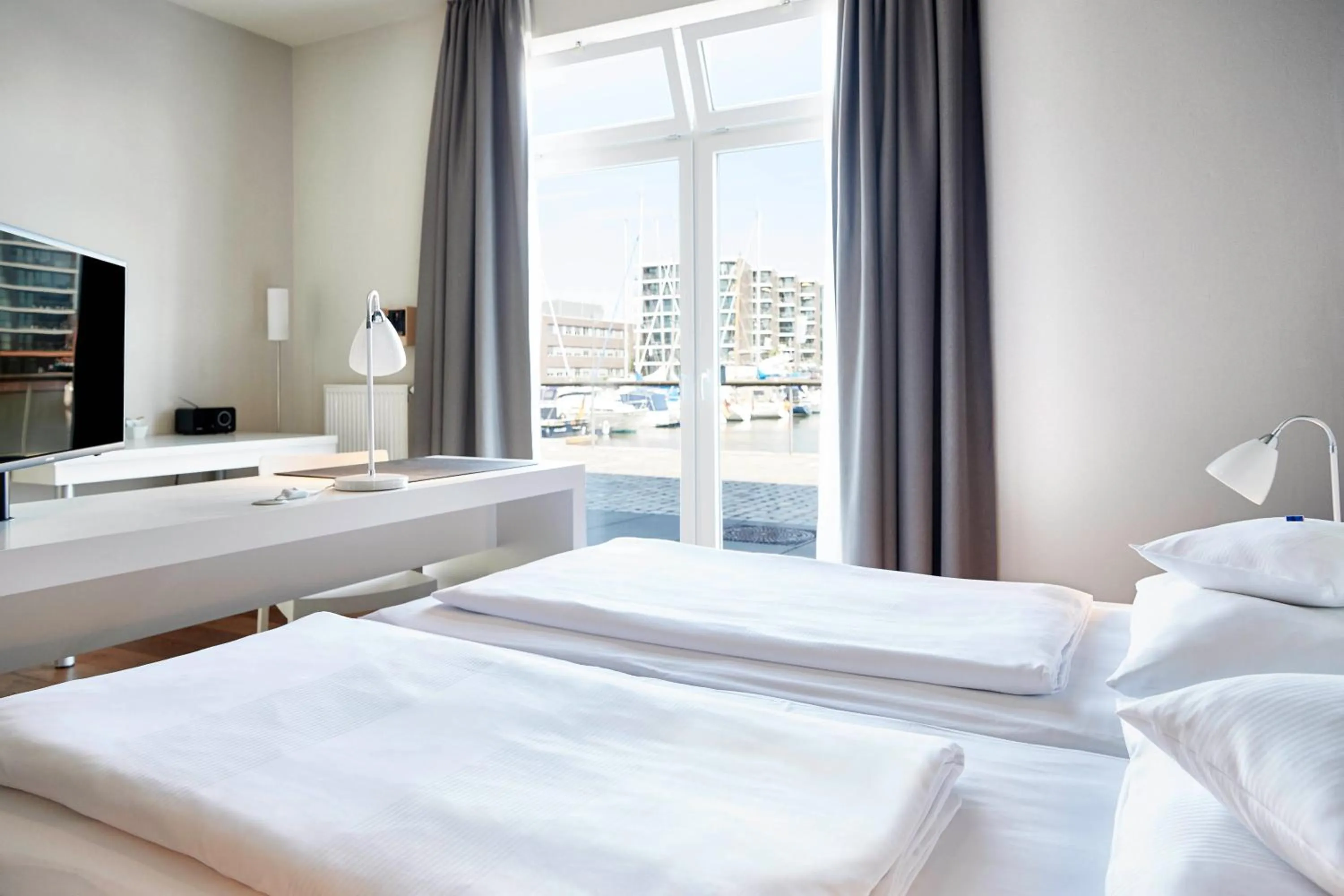 Bed in Im-Jaich Boardinghouse Bremerhaven