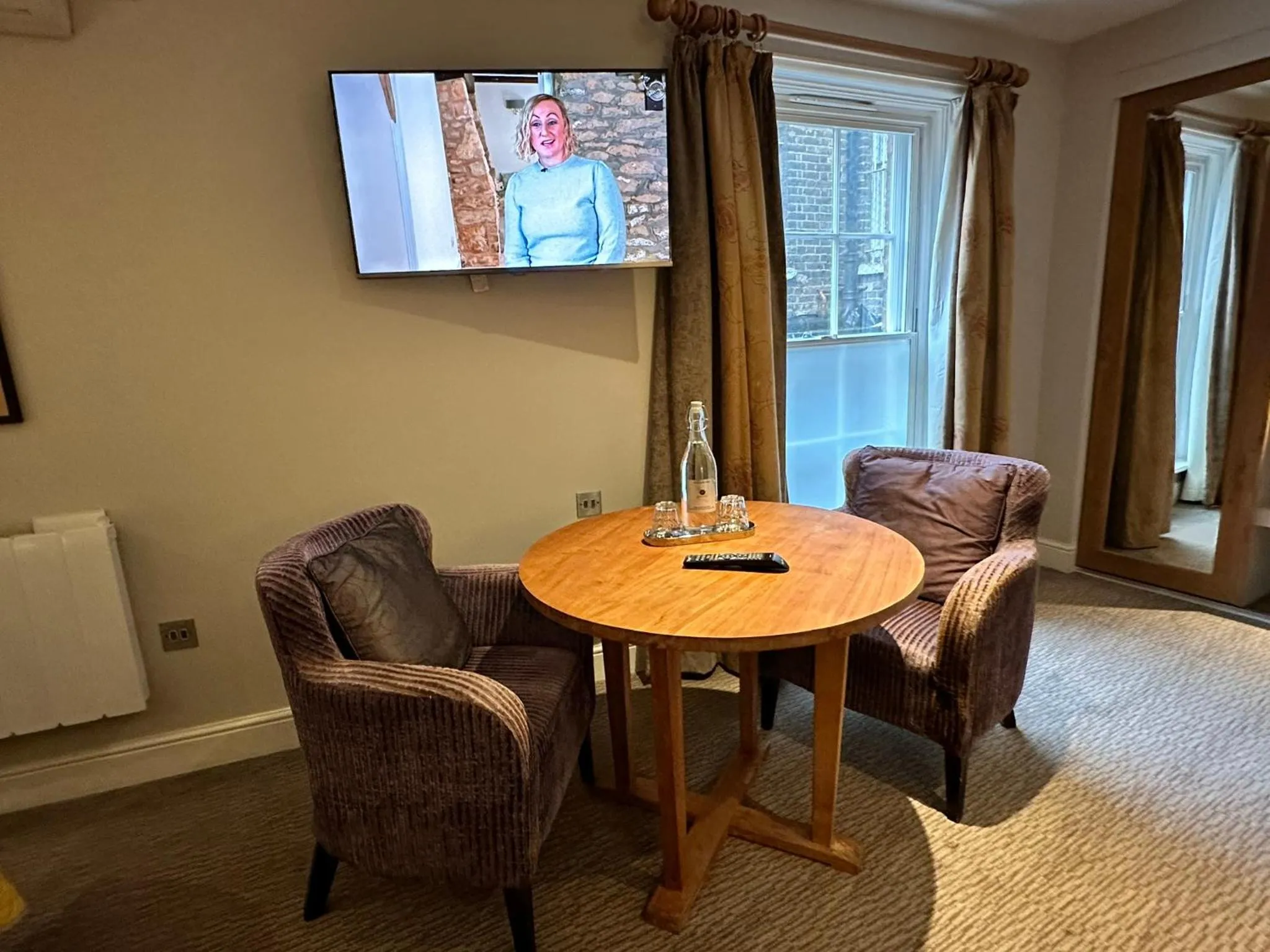 Seating area in Goswell House Hotel central Windsor