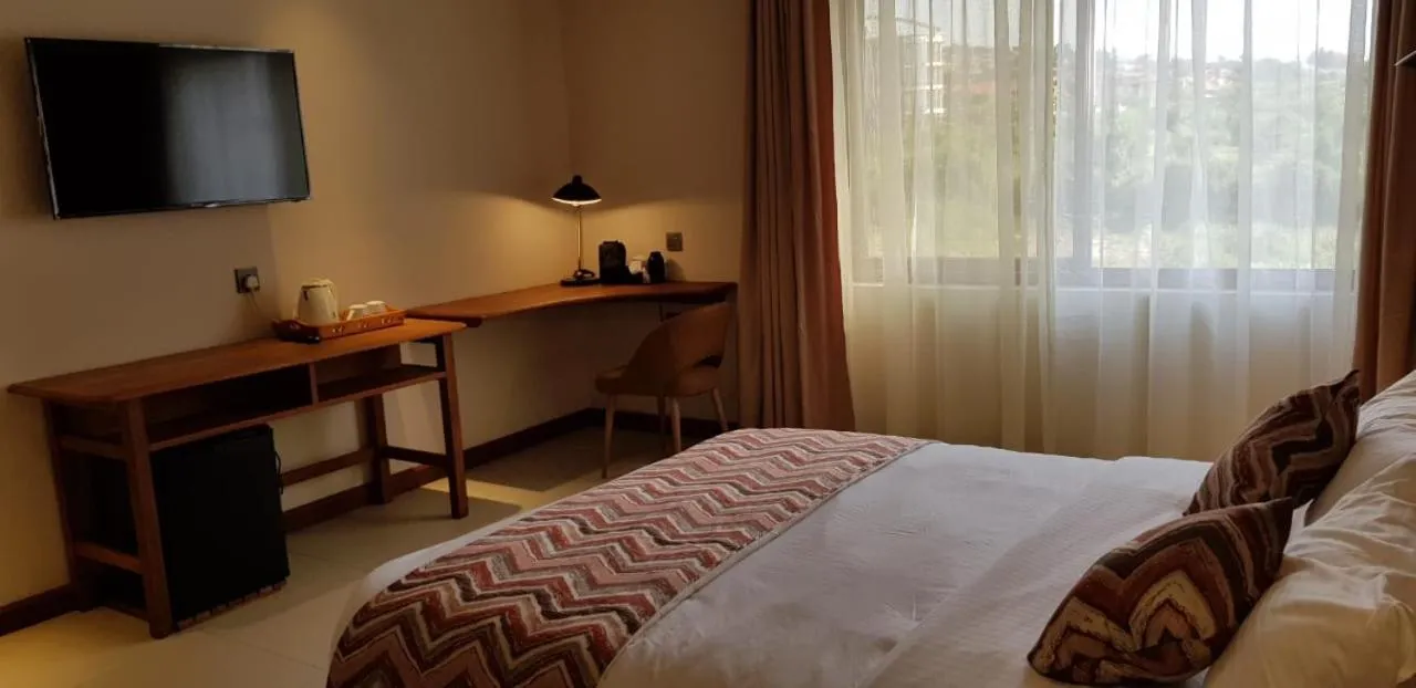 Bed in Kampala Nile Resort