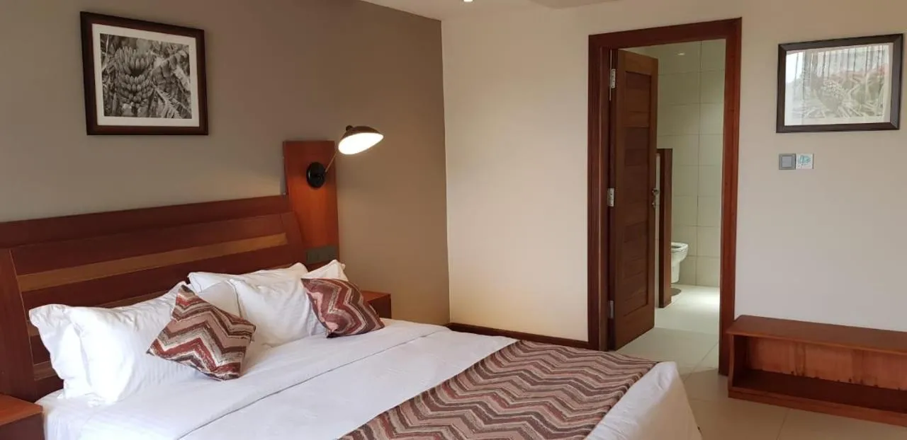 Bed in Kampala Nile Resort