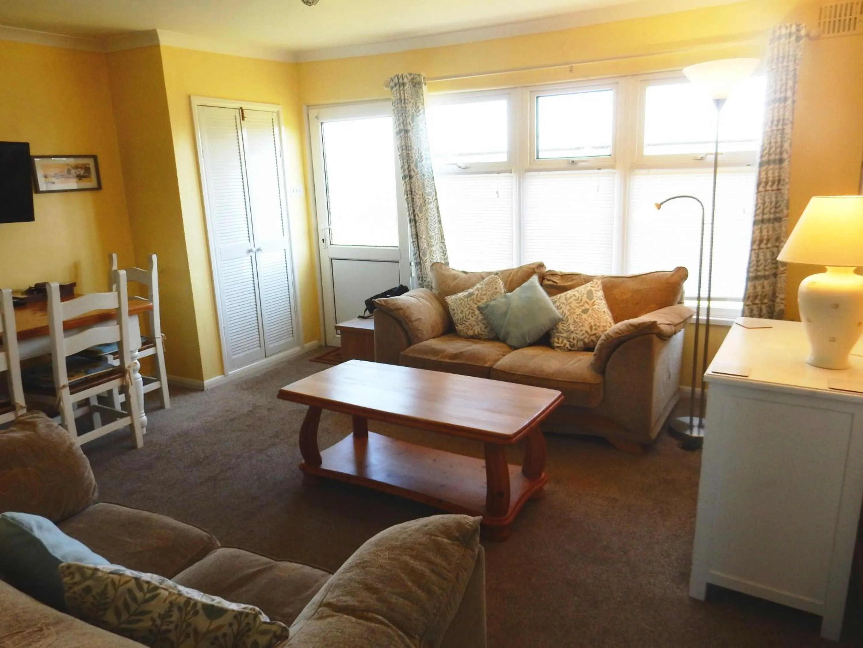 Living room in Sheena's Dartmouth Chalets