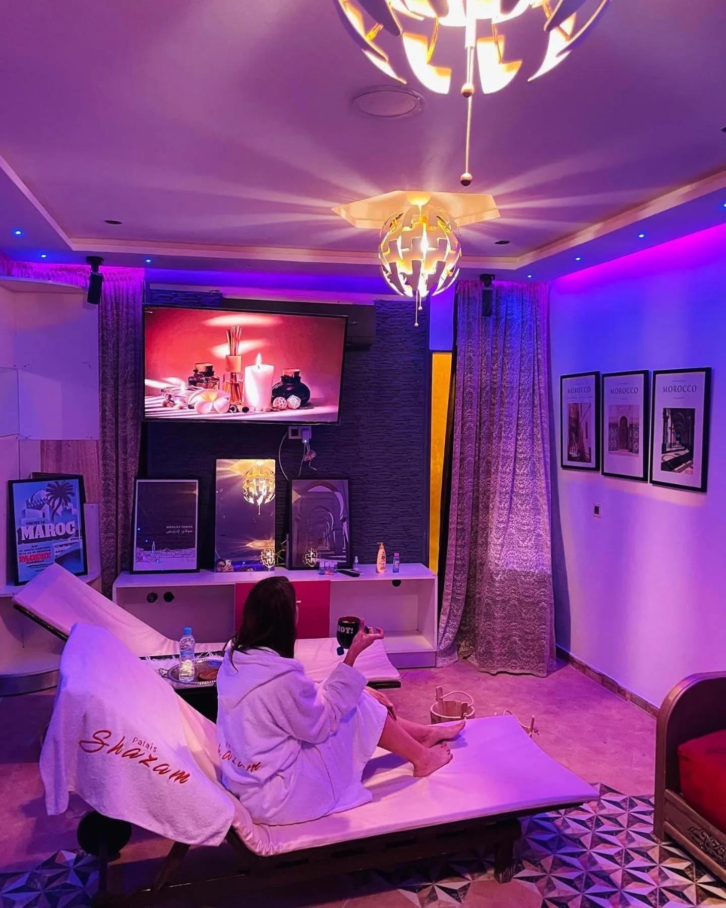 Sauna in Palais Shazam & SPA