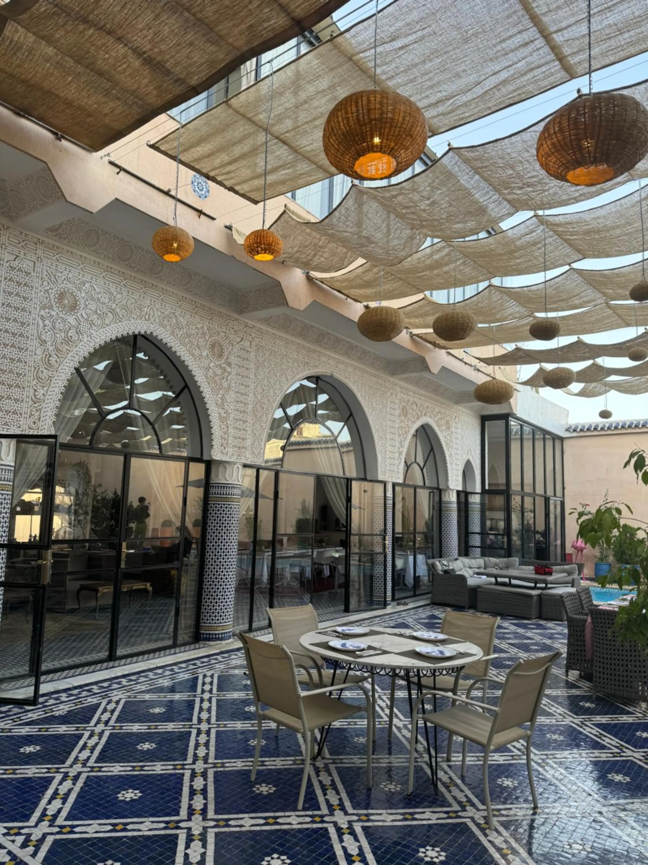 Patio in Palais Shazam & SPA