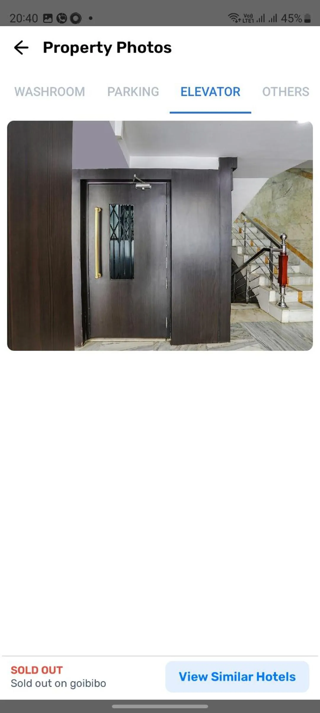 elevator in hotel sonali regency