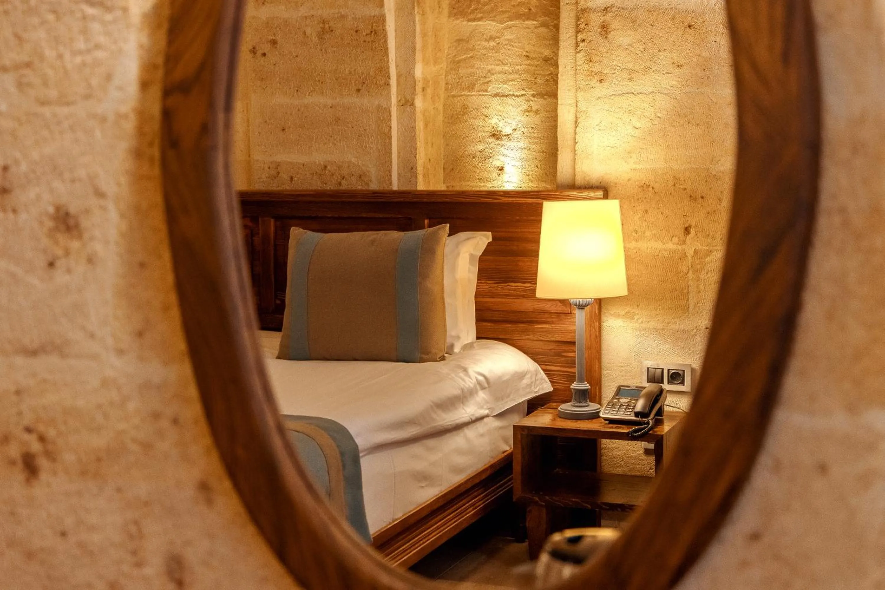 Bed in Misty Cave Hotel