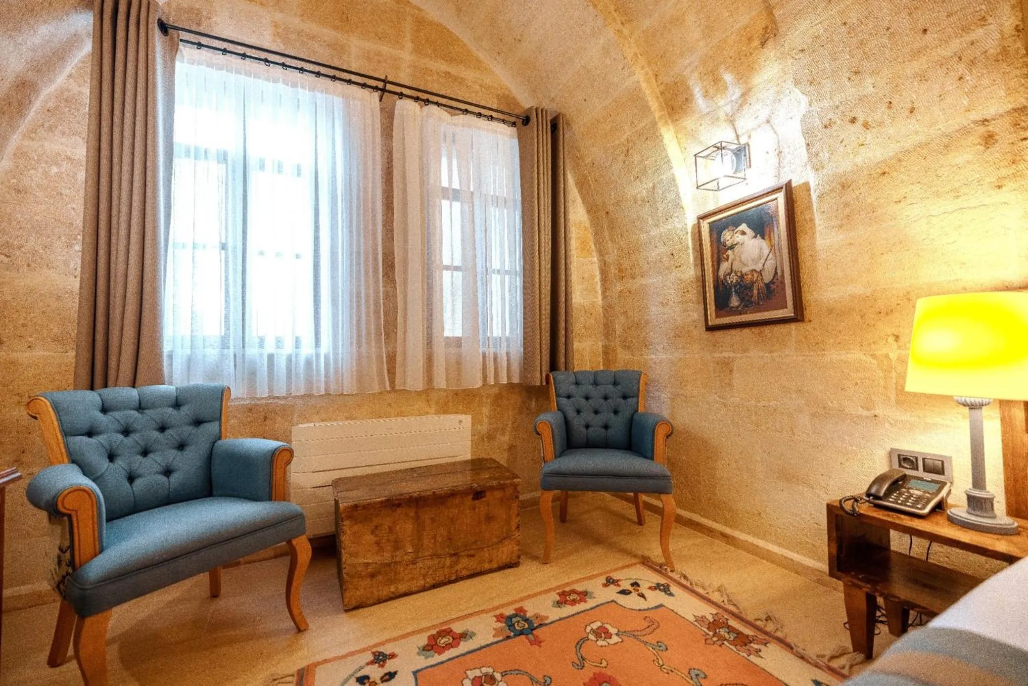 Seating area in Misty Cave Hotel