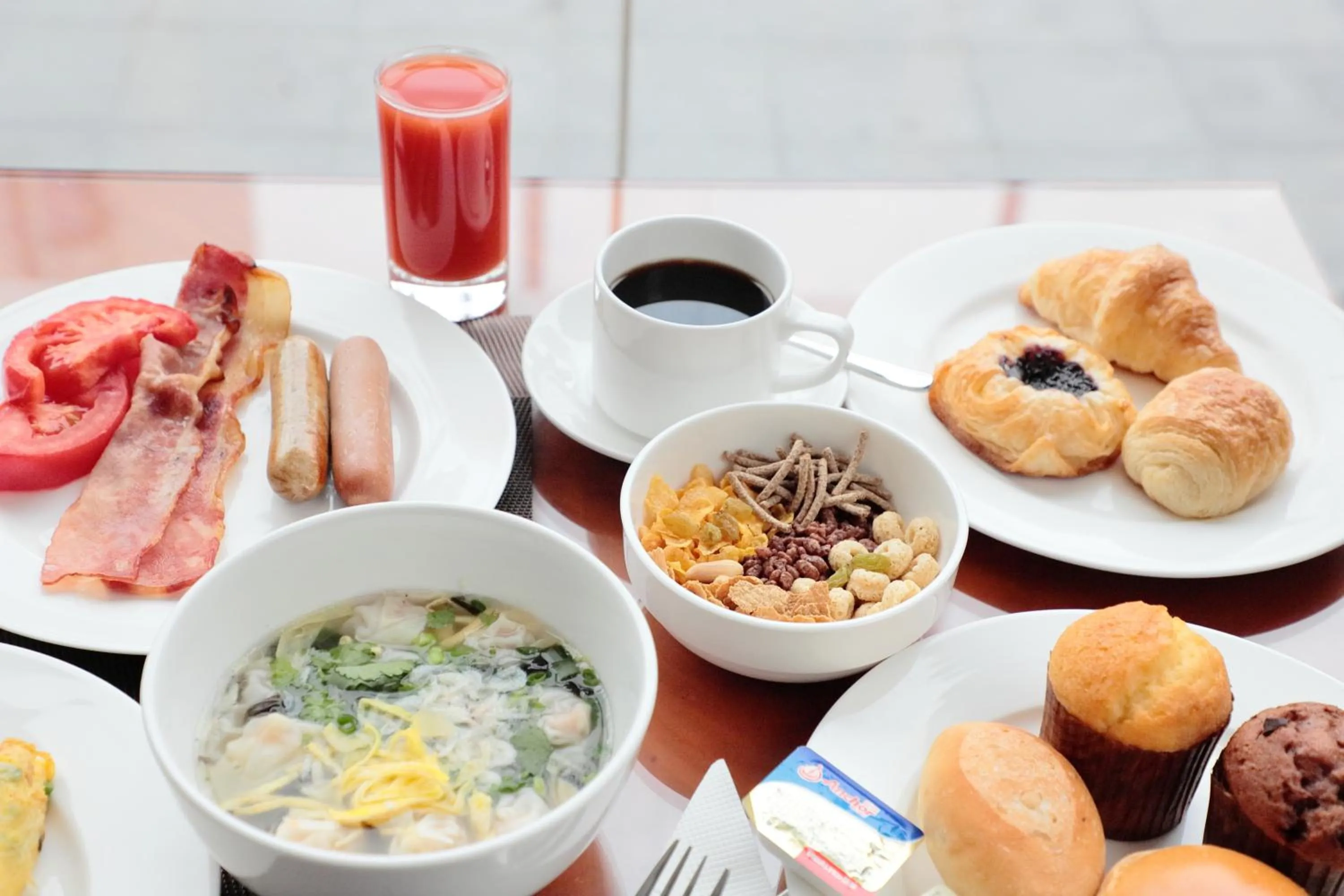 Breakfast in Jianguo Hotel Shanghai