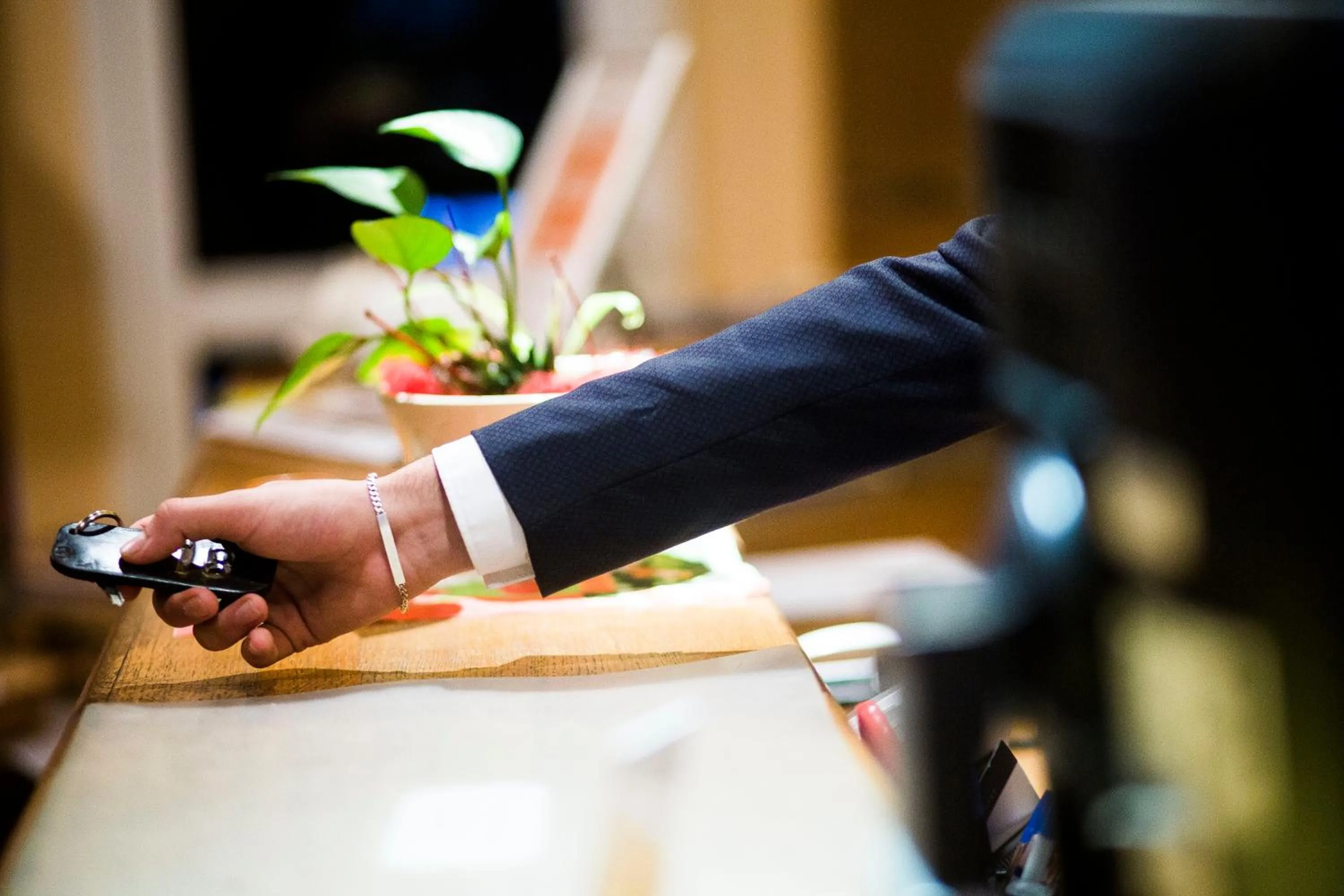 Lobby or reception in Hotel Stadt Peine