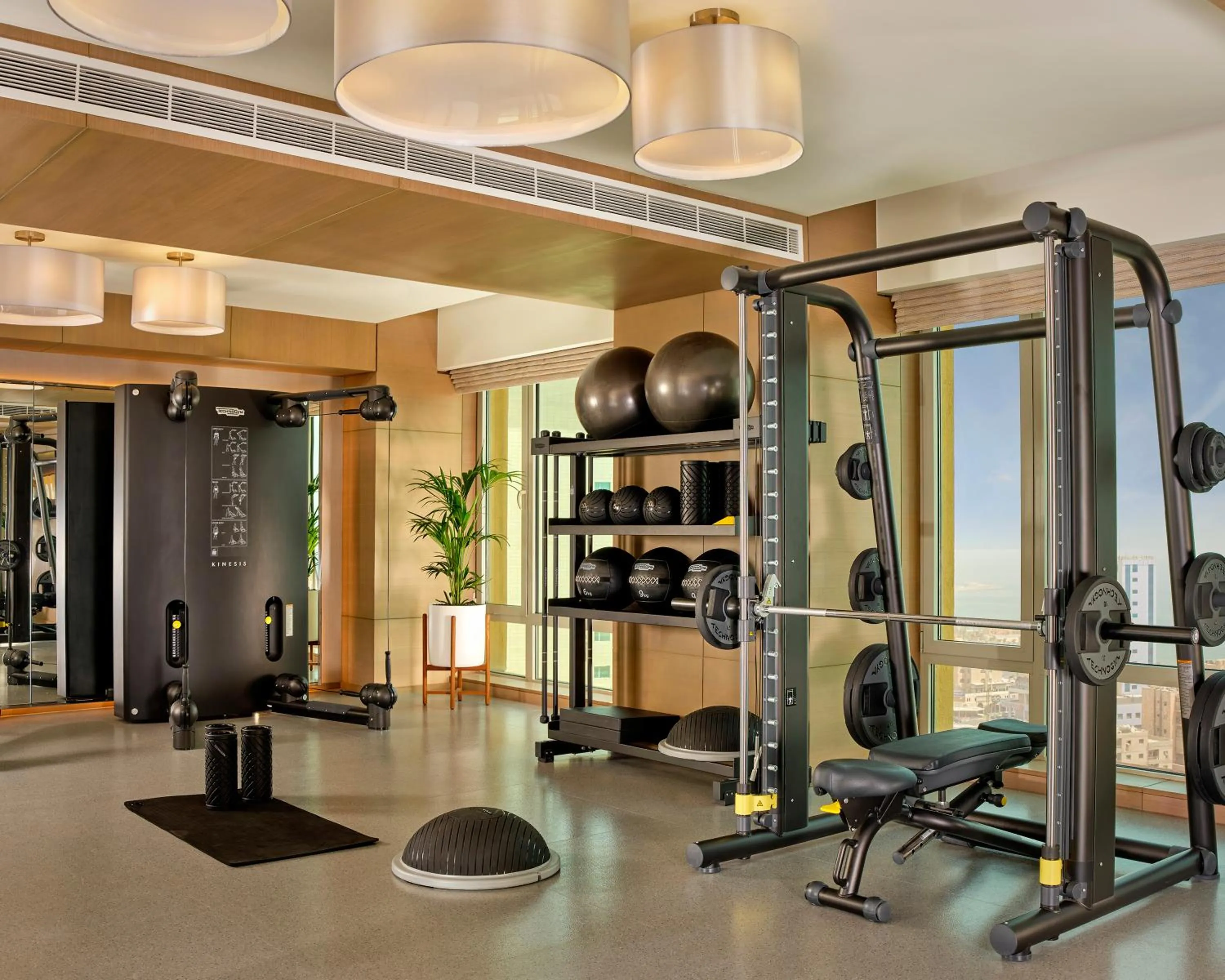 Fitness centre/facilities in Hyatt Regency Al Kout Mall