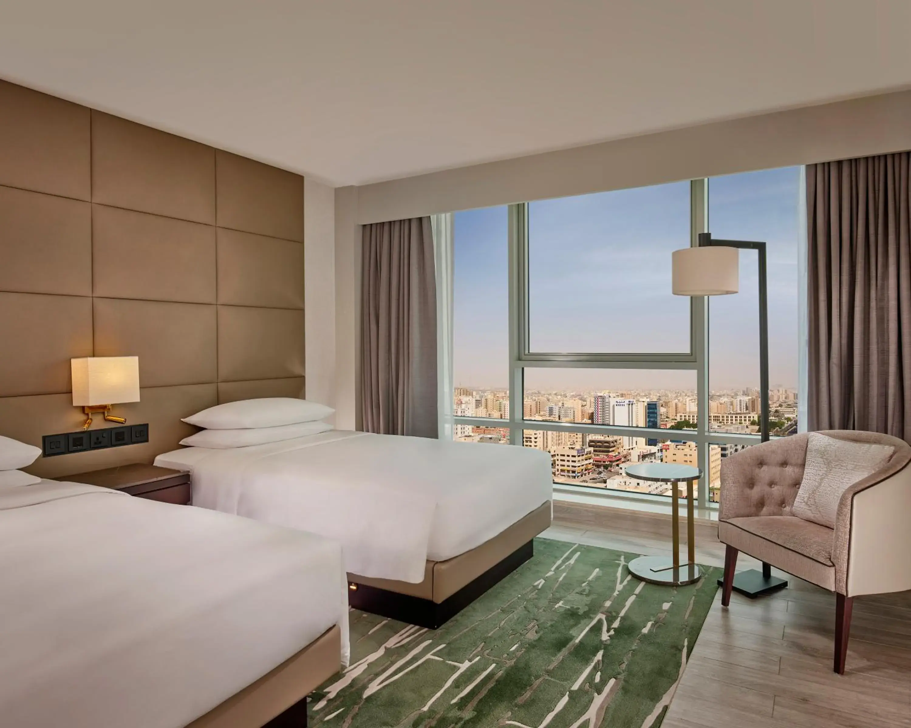 View (from property/room), Bed in Hyatt Regency Al Kout Mall View (from property/room), Bed in Hyatt Regency Al Kout Mall