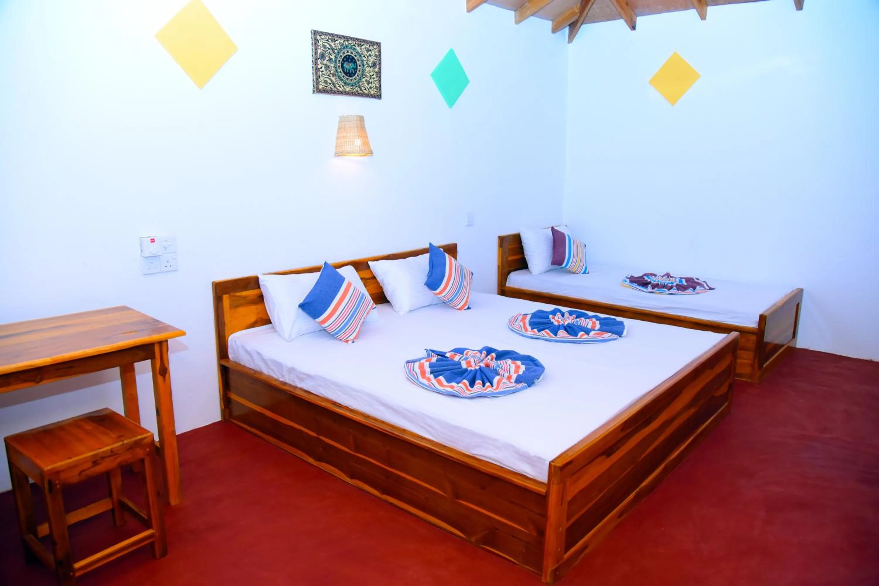 Bed in Prime Surfers Bungalow