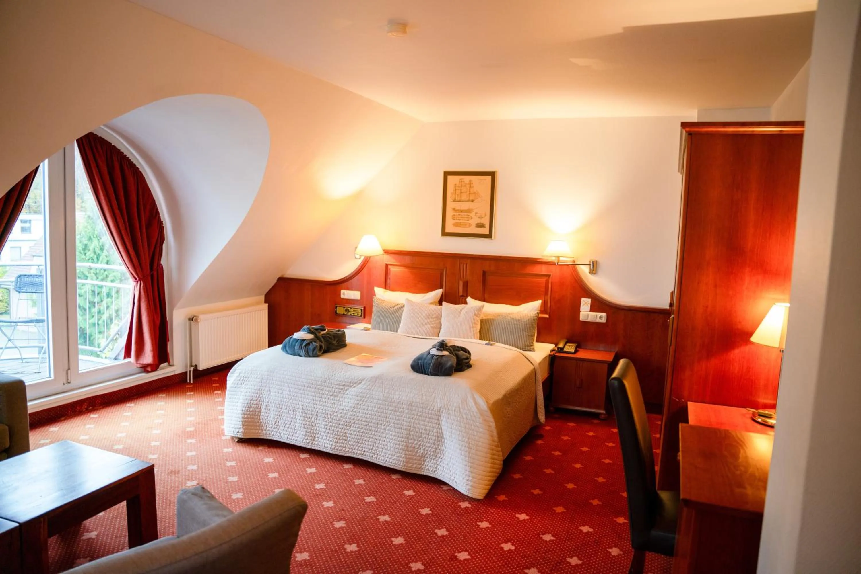 Bedroom, Bed in Hotel Villa Gropius