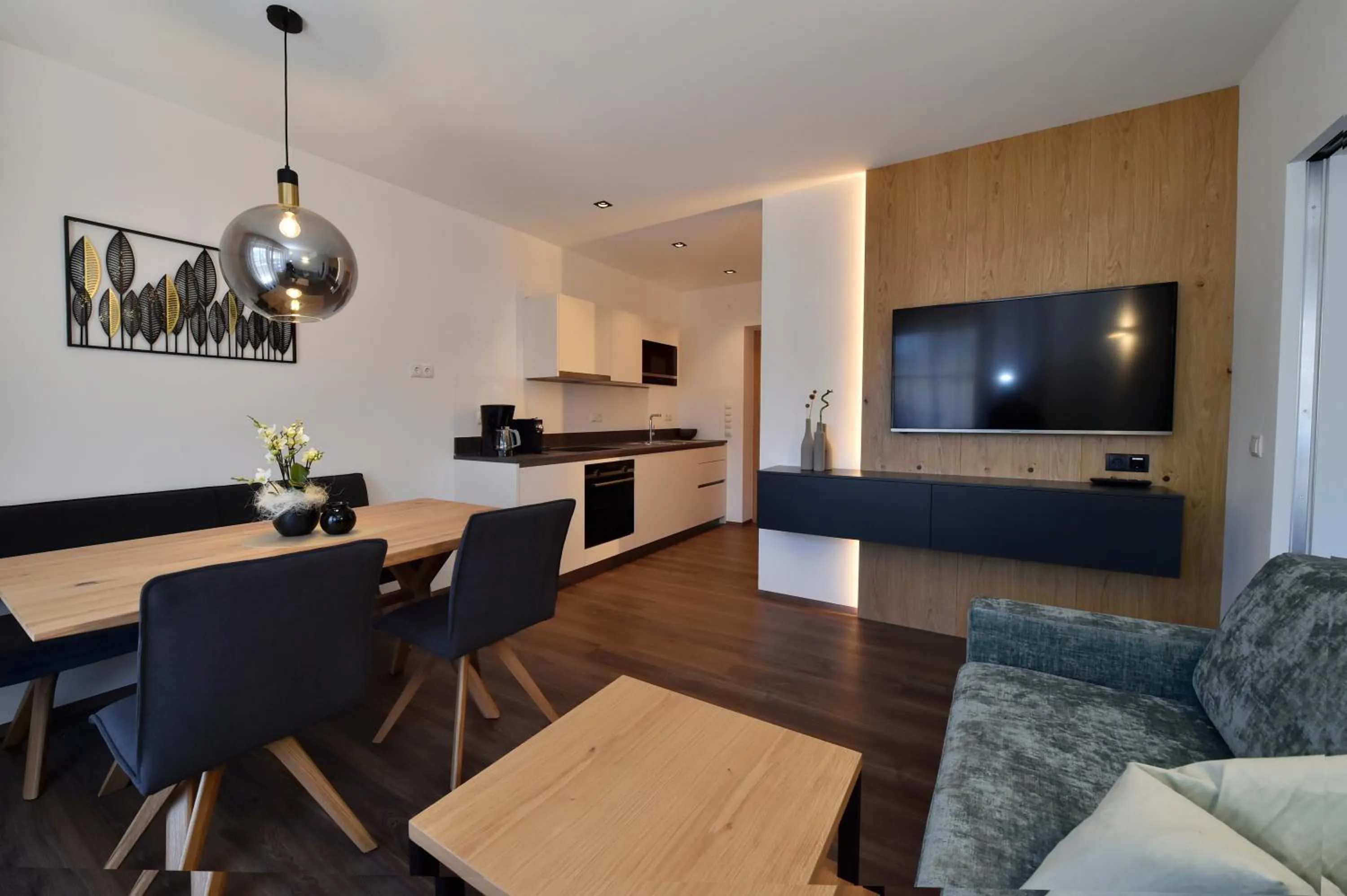 Kitchen or kitchenette in Appartements Lenzenhof