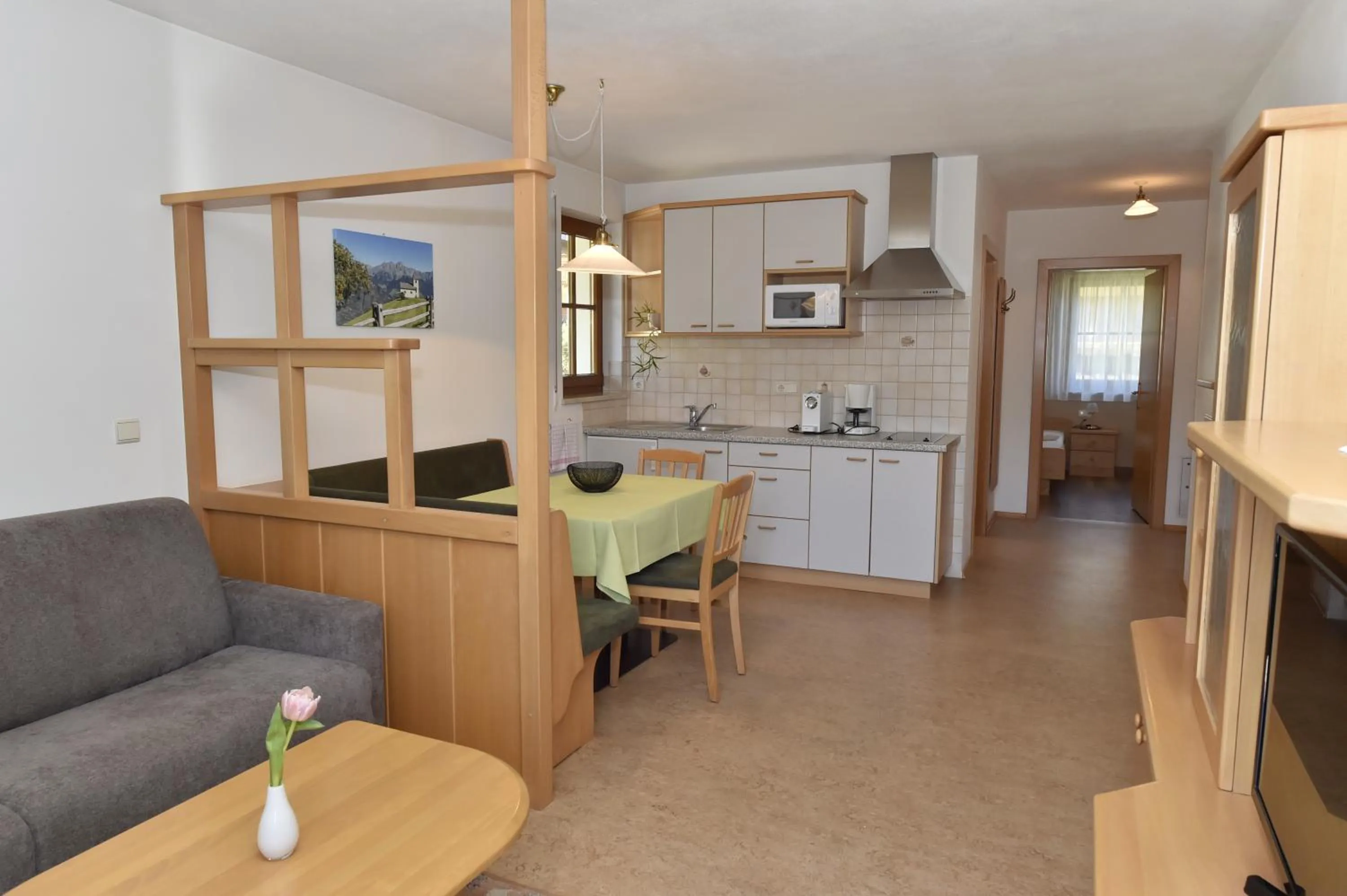 Kitchen or kitchenette in Appartements Lenzenhof