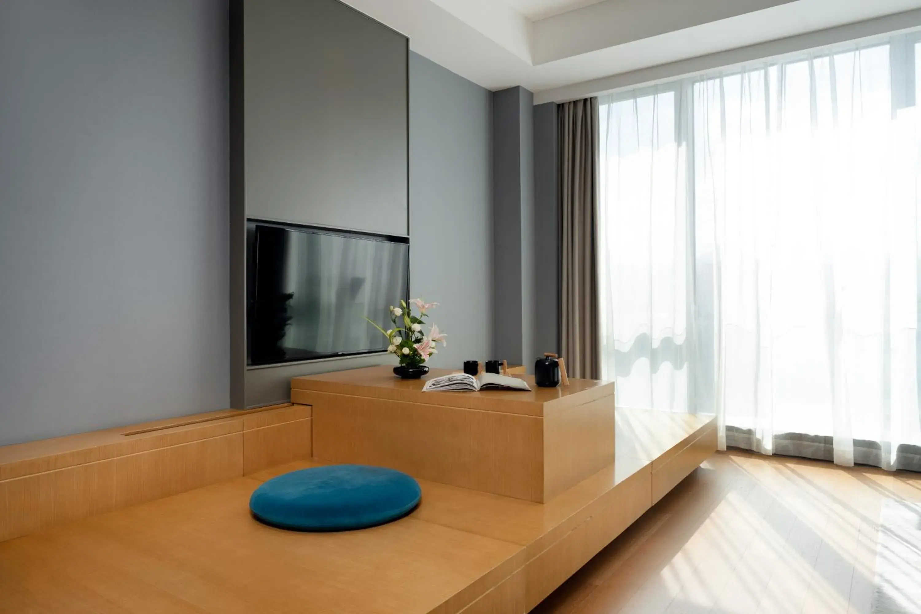 Twin Room with City View in SSAW Boutique Hotel Wenzhou Dexin Twin Room with City View in SSAW Boutique Hotel Wenzhou Dexin